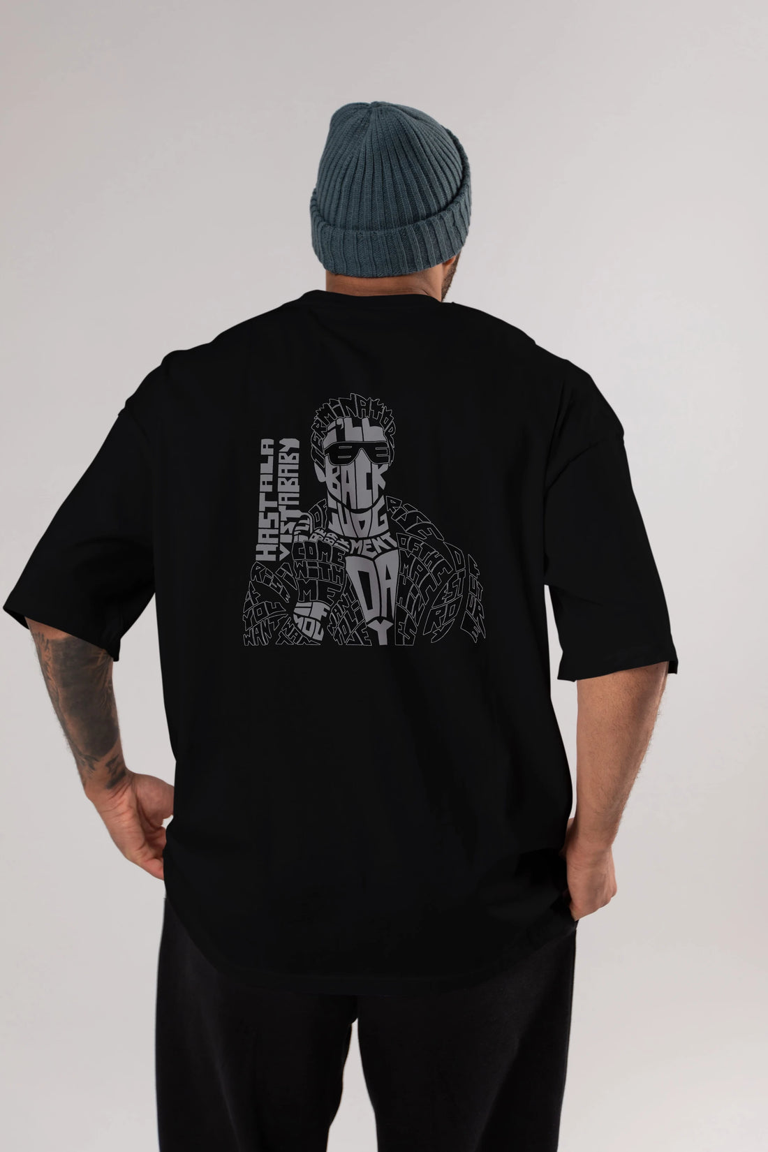 I_ll Be Back Arka Baskılı Oversize t-shirt %100 pamuk Erkek Kadın Unisex