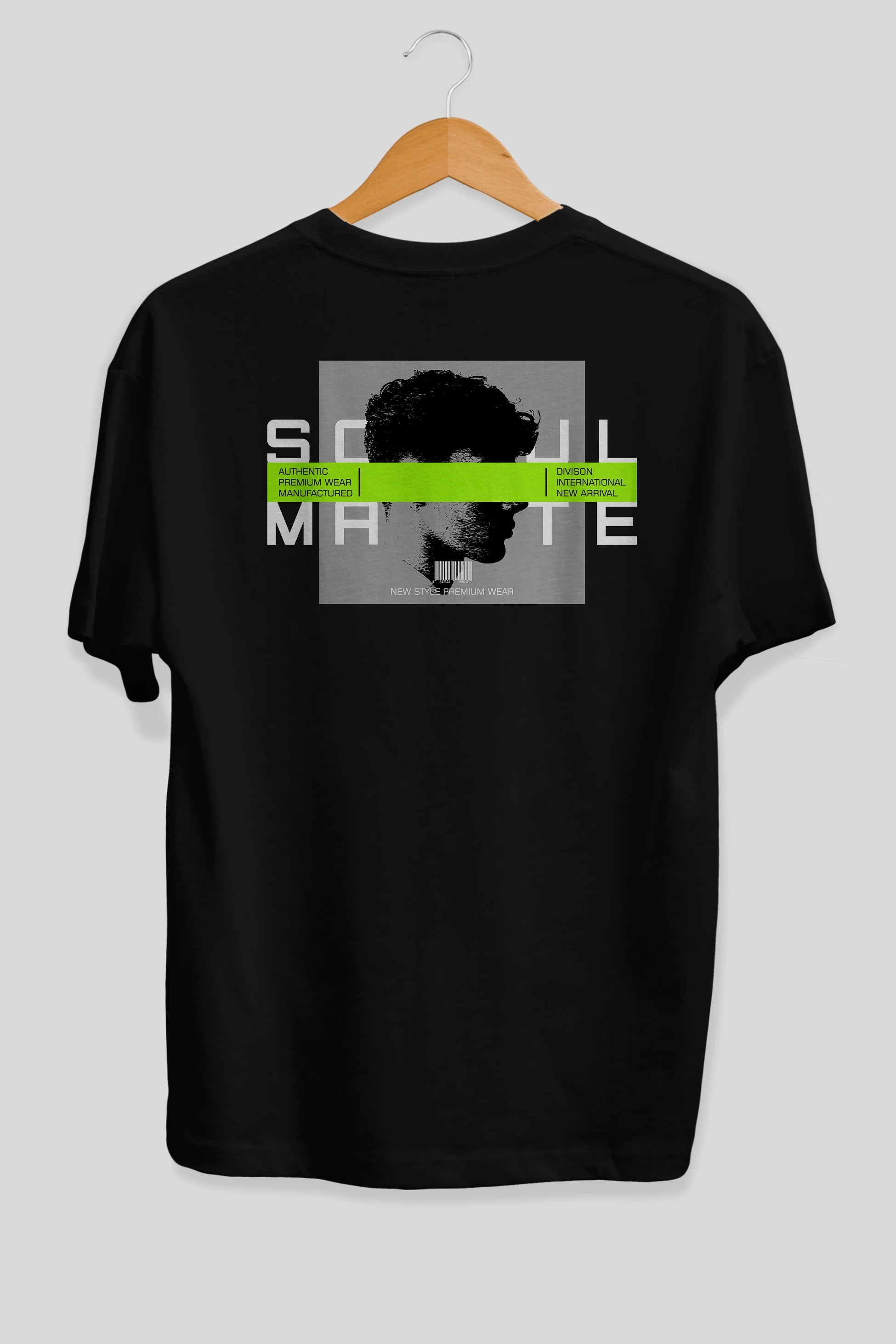 Soul Mate Arka Baskılı Oversize t-shirt Erkek Kadın Unisex
