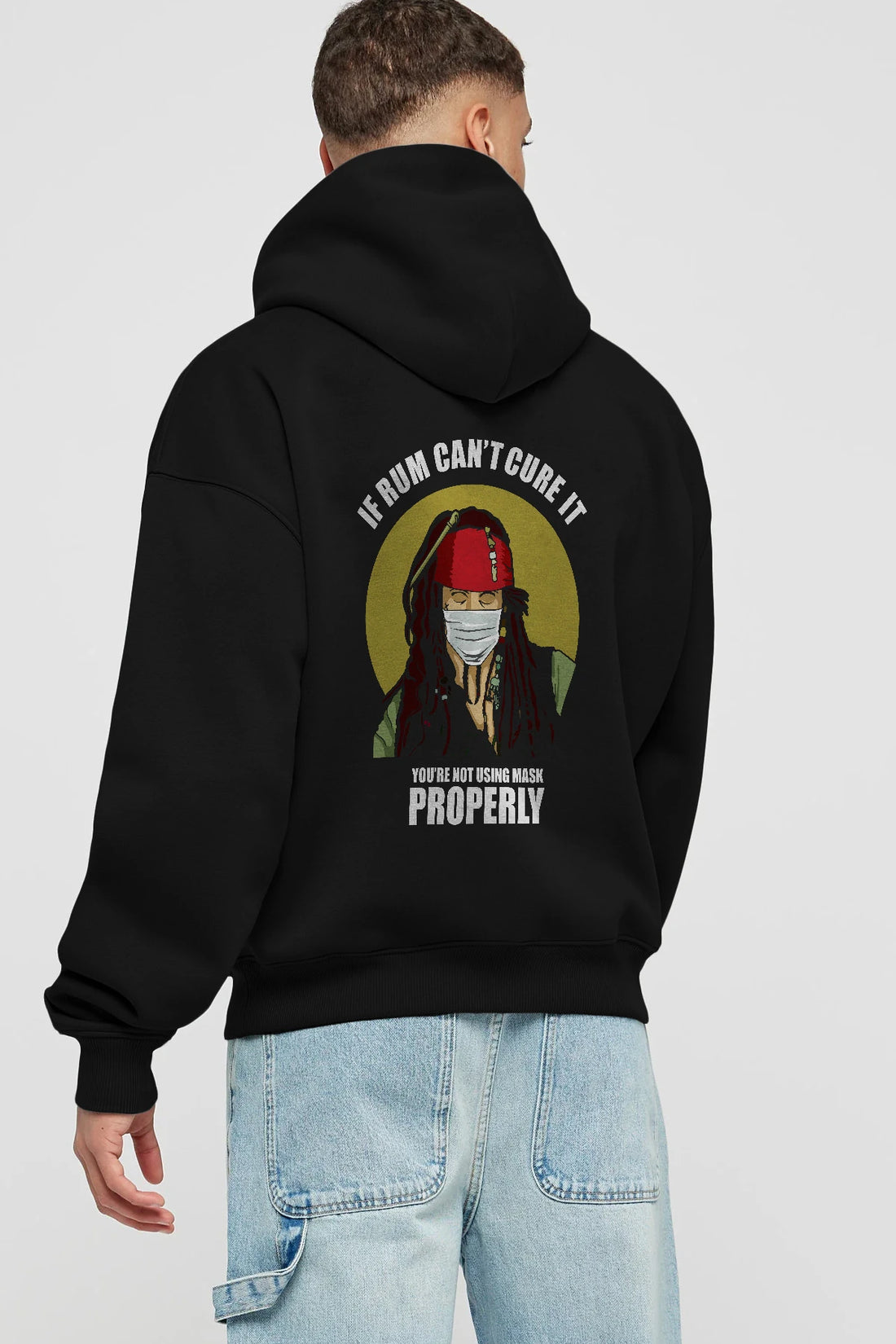Pirates Maker Arka Baskılı Hoodie Oversize Kapüşonlu Sweatshirt Erkek Kadın Unisex