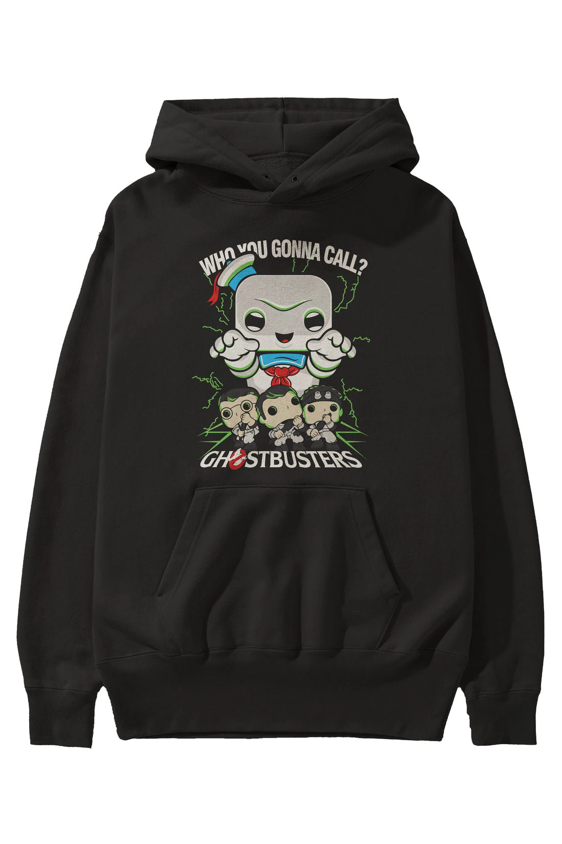 Ghostbusters Ön Baskılı Hoodie Oversize Kapüşonlu Sweatshirt Erkek Kadın Unisex