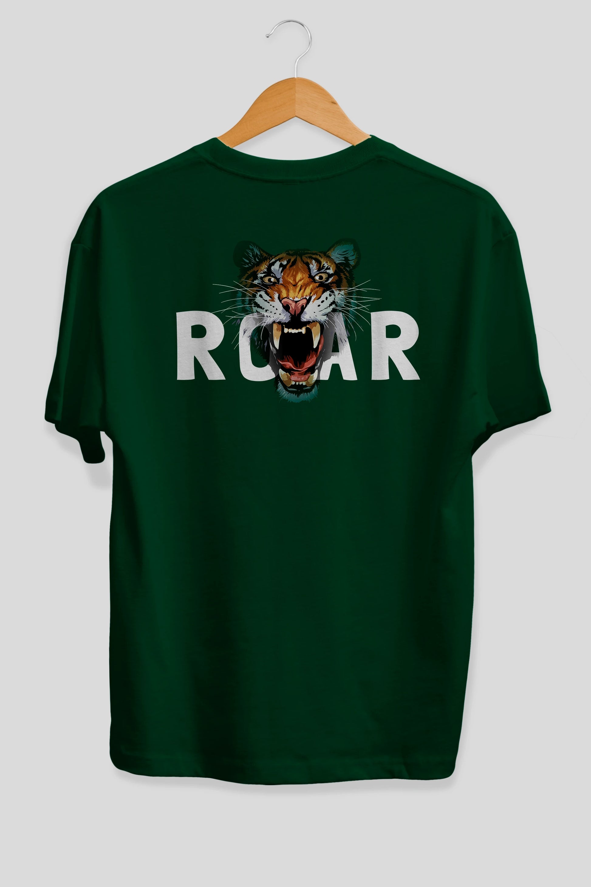 Teddy Bear Roar Arka Baskılı Oversize t-shirt Erkek Kadın Unisex %100 Pamuk