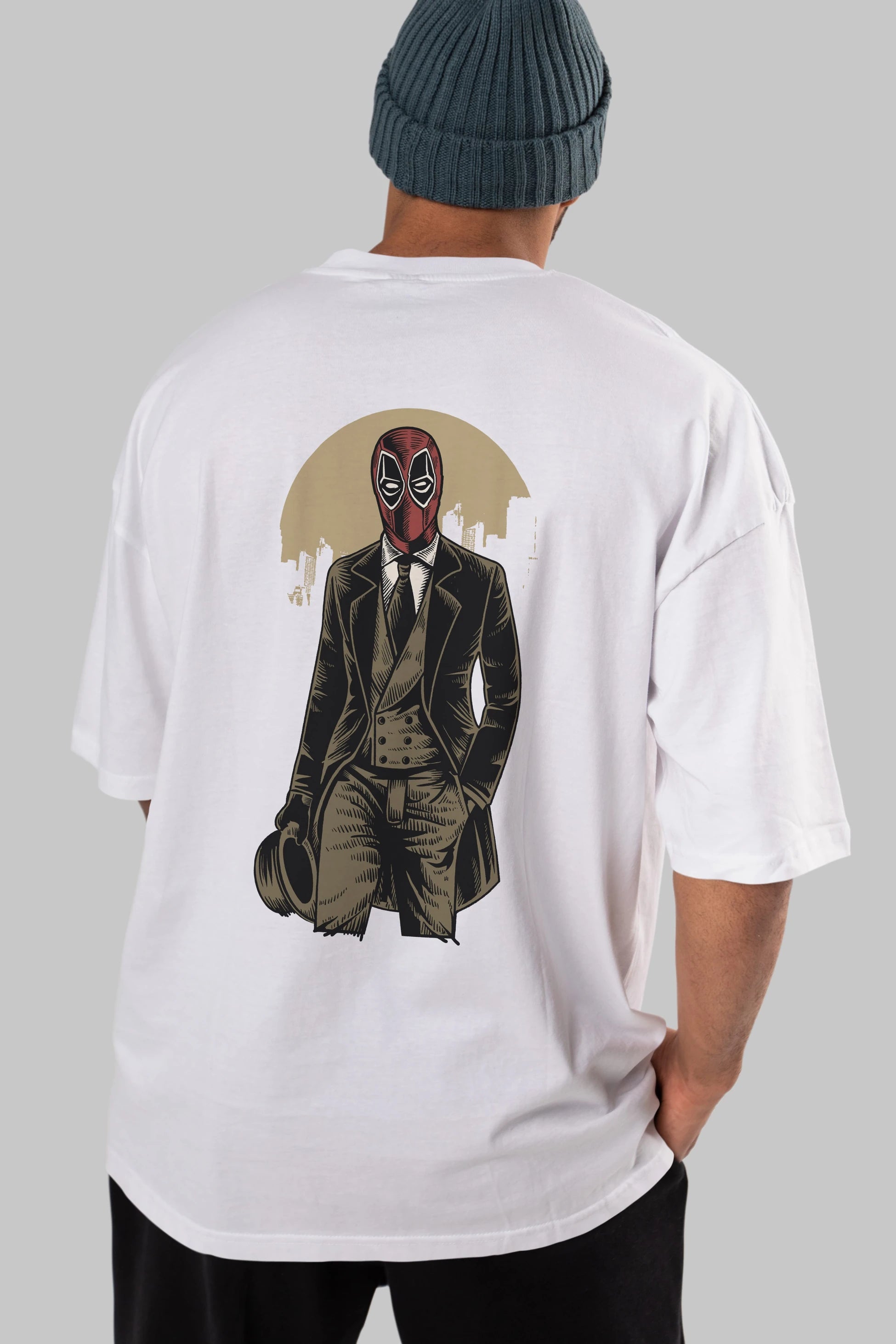 Classic Mercenary Arka Baskılı Oversize t-shirt Erkek Kadın Unisex %100 Pamuk