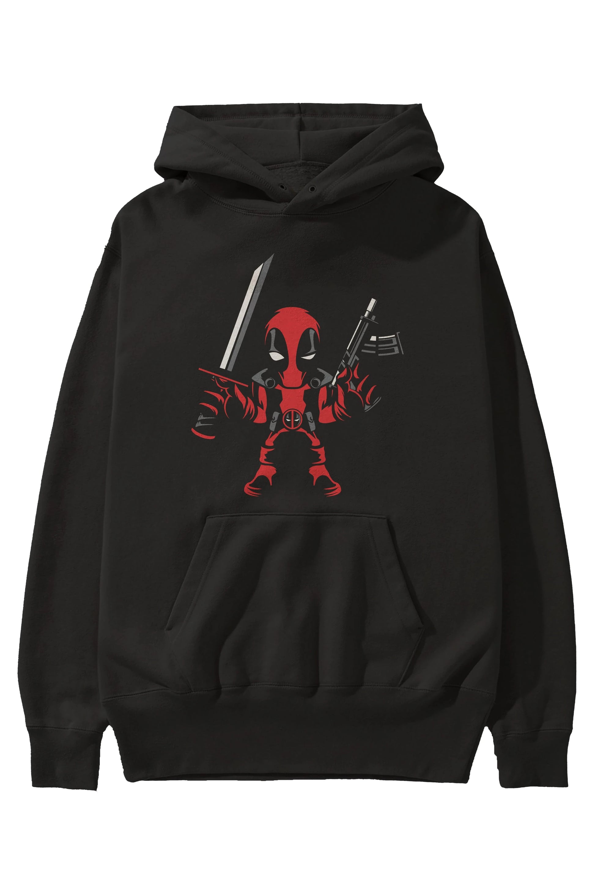 Deadpool (11) Ön Baskılı Hoodie Oversize Kapüşonlu Sweatshirt Erkek Kadın Unisex