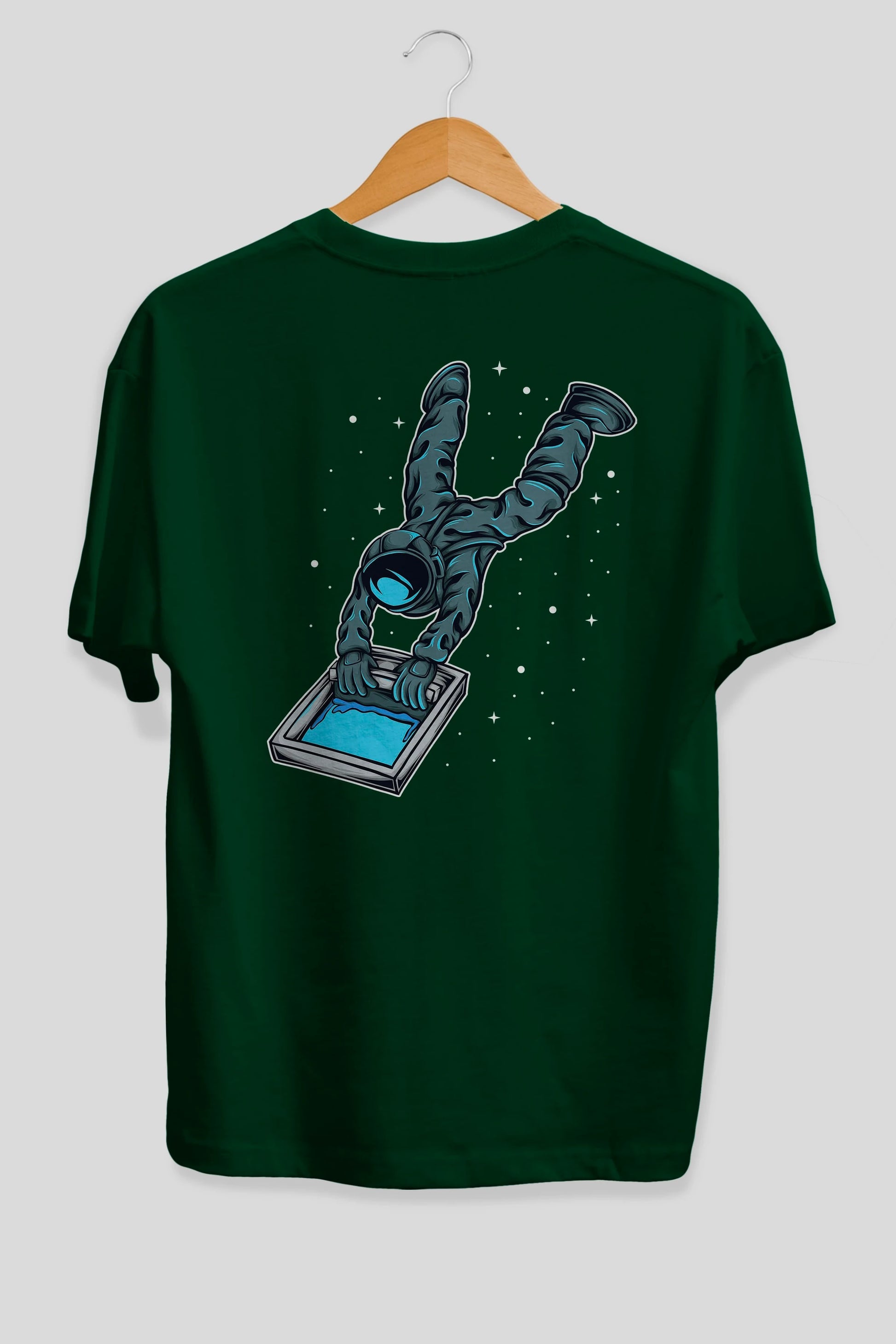 Astroscreen Arka Baskılı Oversize t-shirt Erkek Kadın Unisex