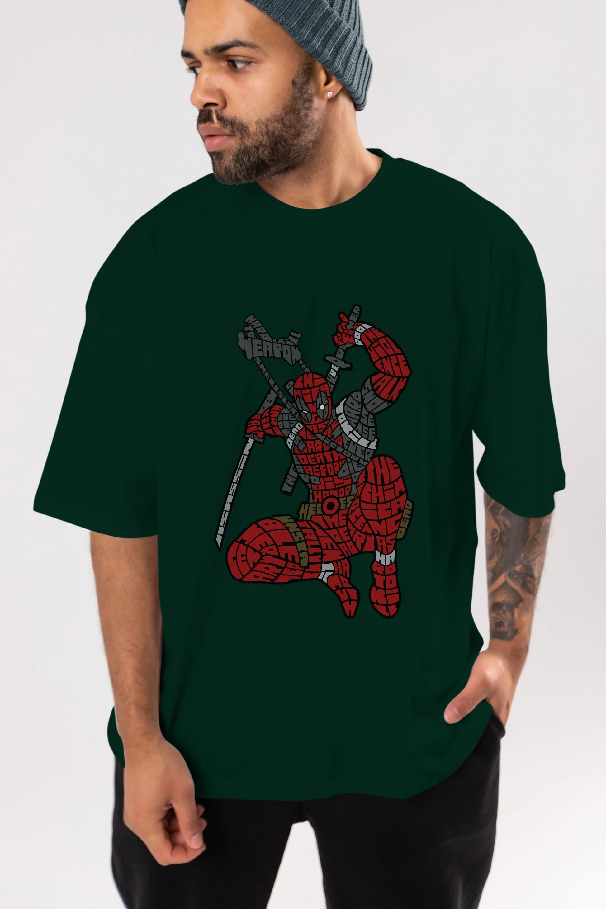 Chimichanga Ön Baskılı Oversize t-shirt %100 pamuk Erkek Kadın Unisex