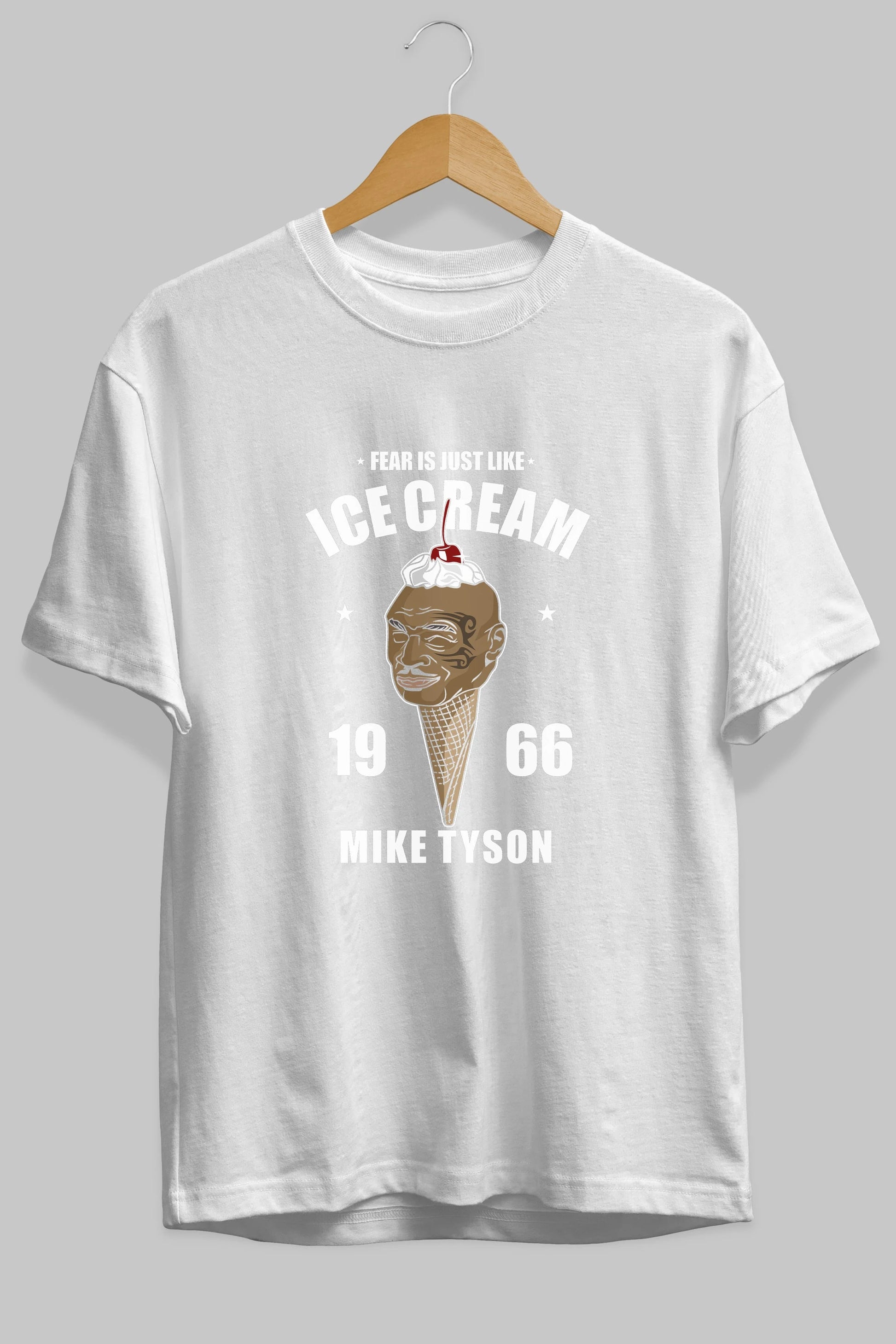 Tyson Ice Cream Ön Baskılı Oversize t-shirt Erkek Kadın Unisex %100 Pamuk tişort