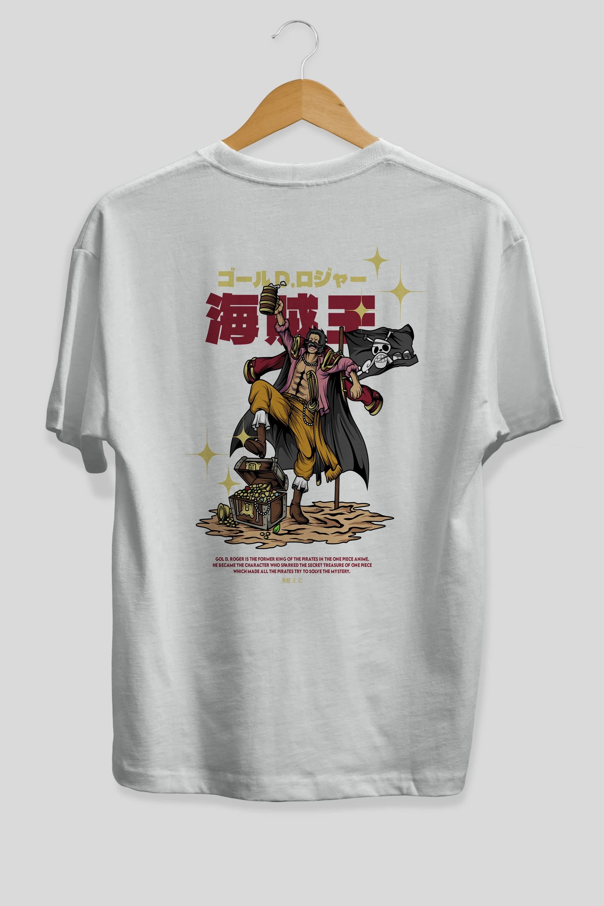 Roger Anime Arka Baskılı Oversize t-shirt Erkek Kadın Unisex