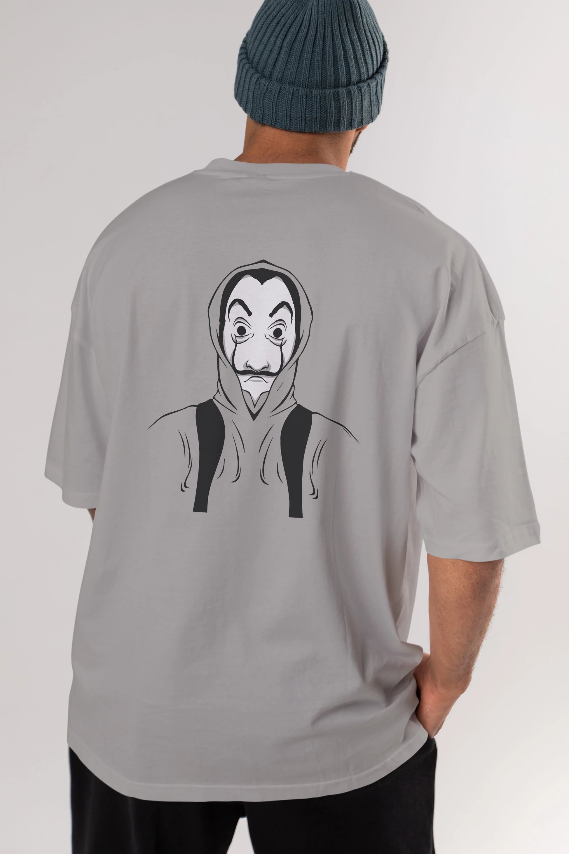 La Casa De Papel (7) Arka Baskılı Oversize t-shirt Erkek Kadın Unisex %100 Pamuk Bisiklet Yaka tişort