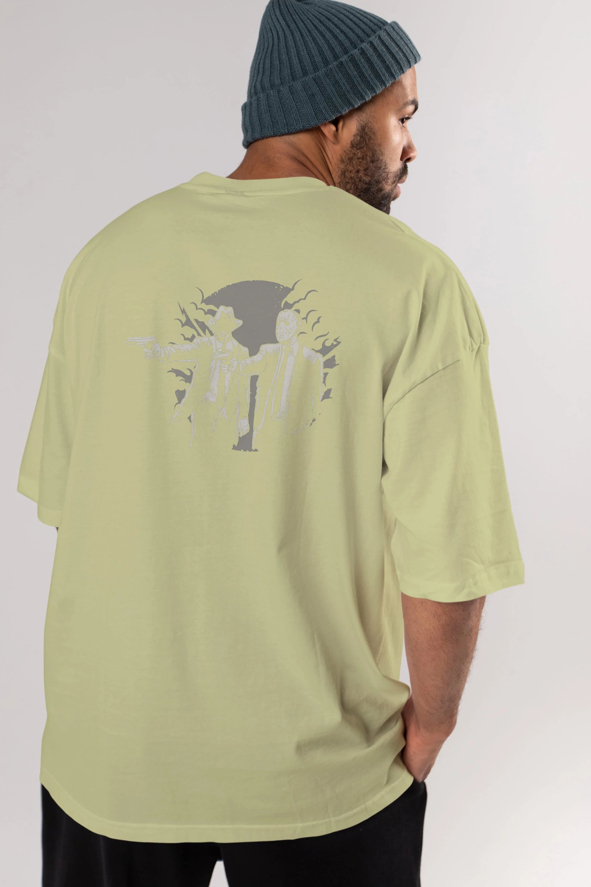 Pulp Killer Arka Baskılı Oversize t-shirt Erkek Kadın Unisex %100 Pamuk