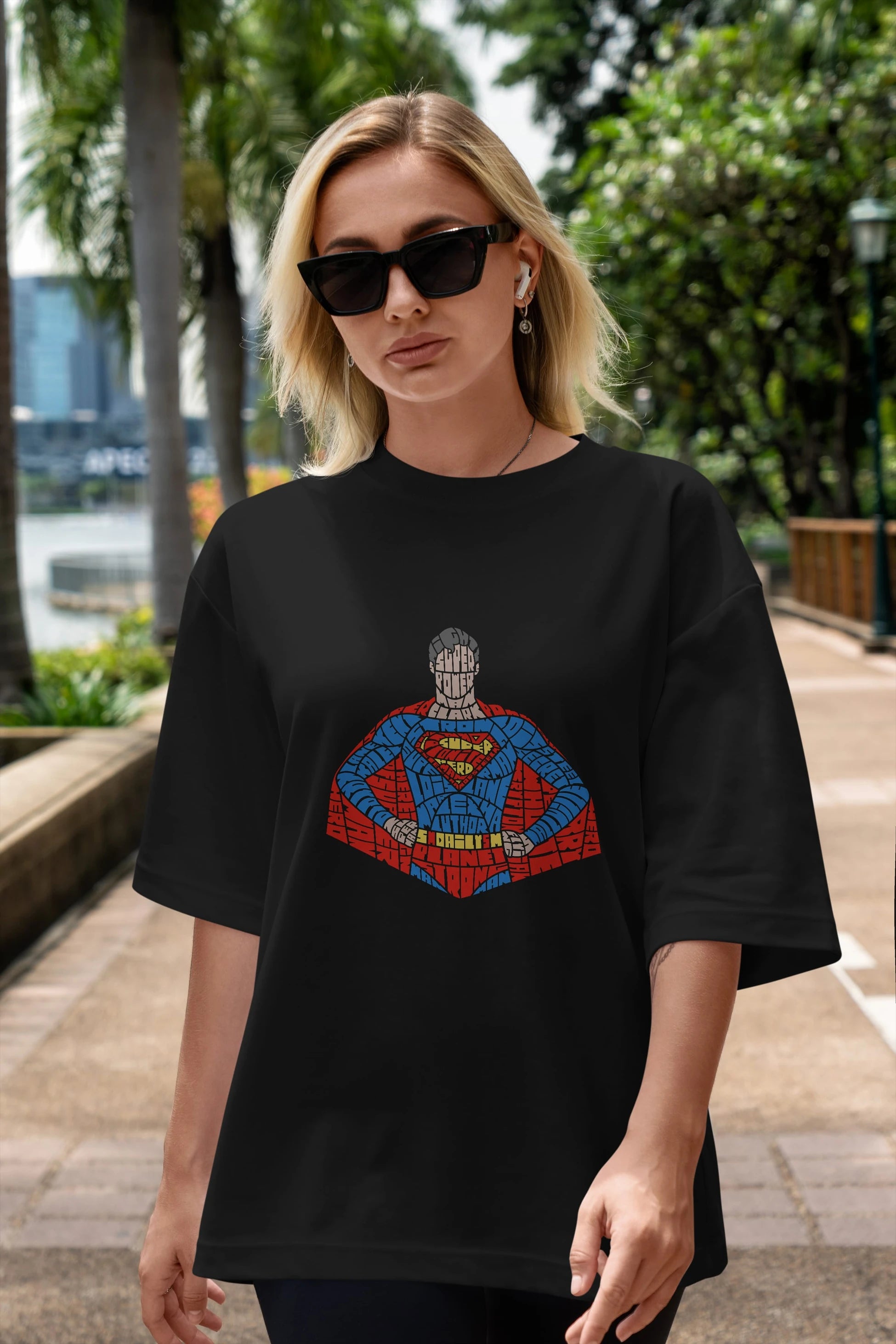 Kryptonian Ön Baskılı Oversize t-shirt %100 pamuk Erkek Kadın Unisex
