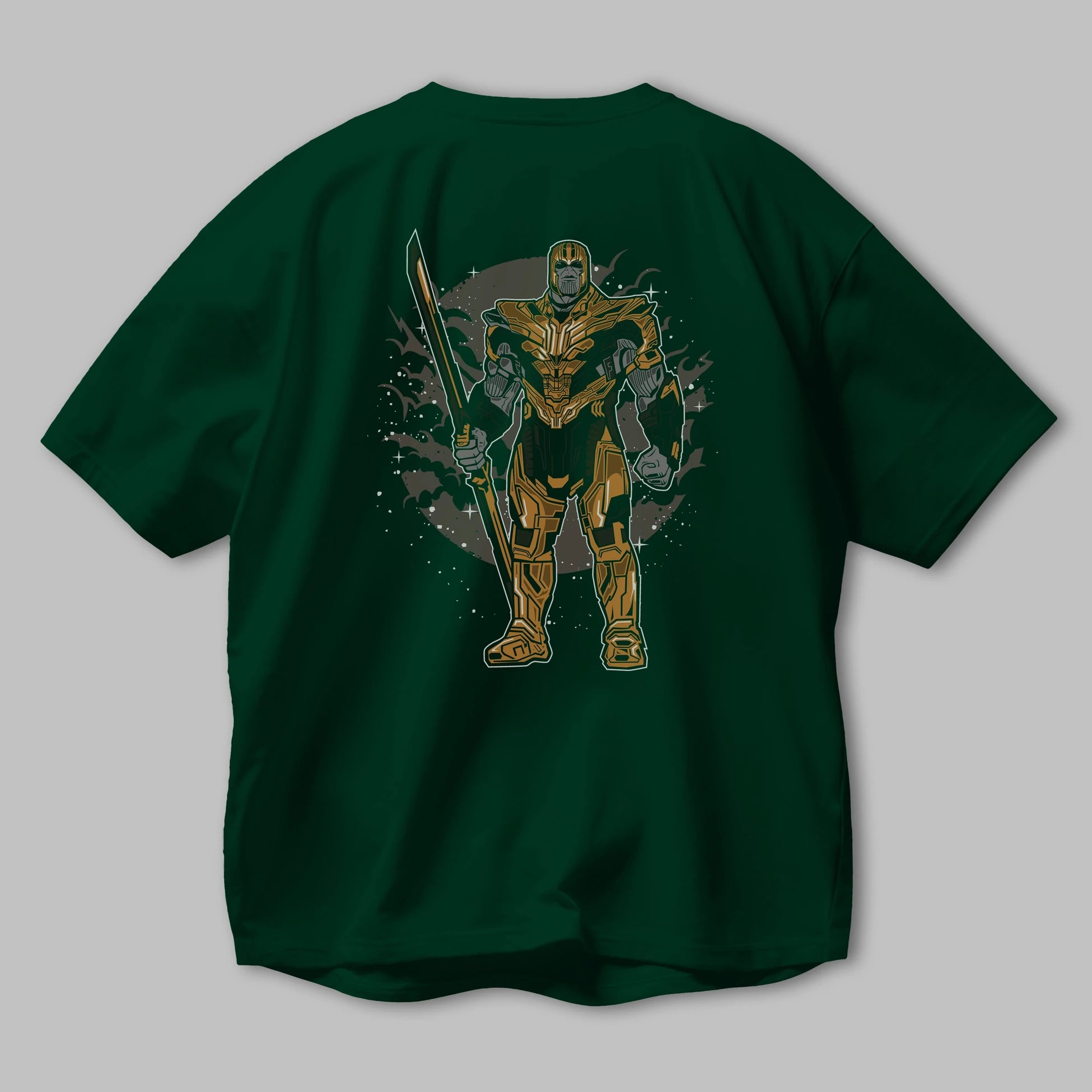Thanos Arka Baskılı Oversize t-shirt Erkek Kadın Unisex %100 Pamuk