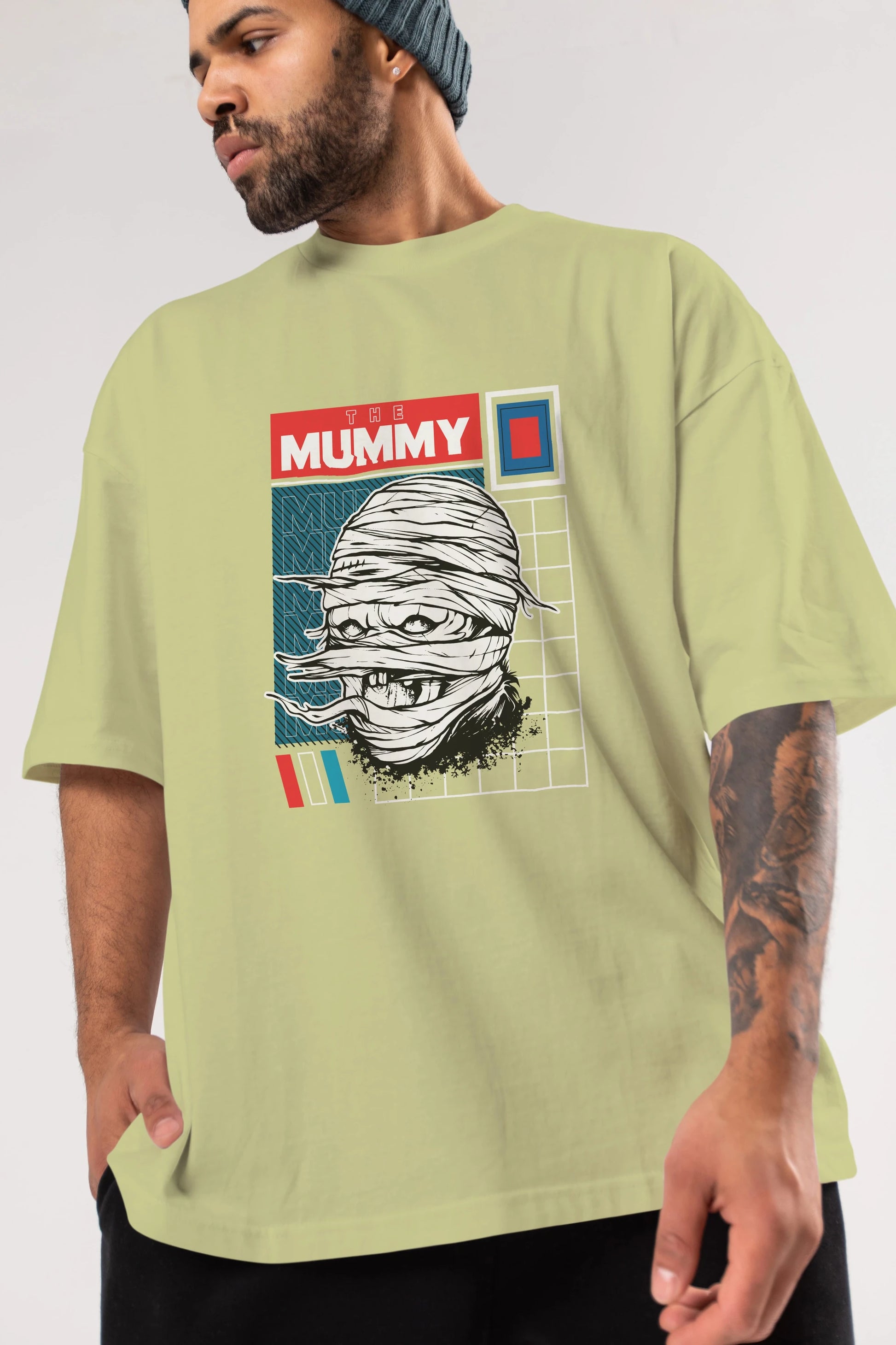 The Mummy Ön Baskılı Oversize t-shirt Erkek Kadın Unisex