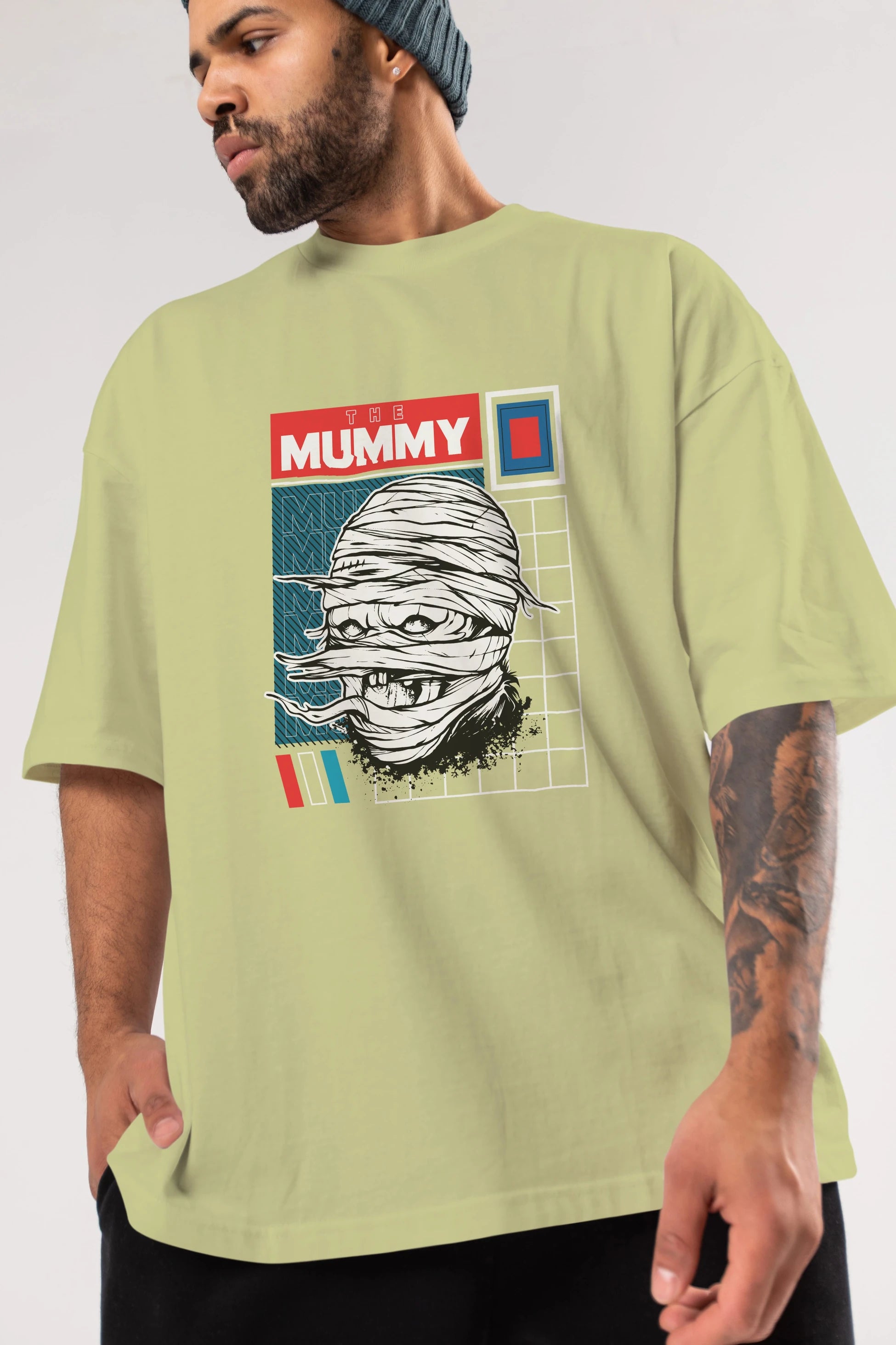 The Mummy Ön Baskılı Oversize t-shirt Erkek Kadın Unisex