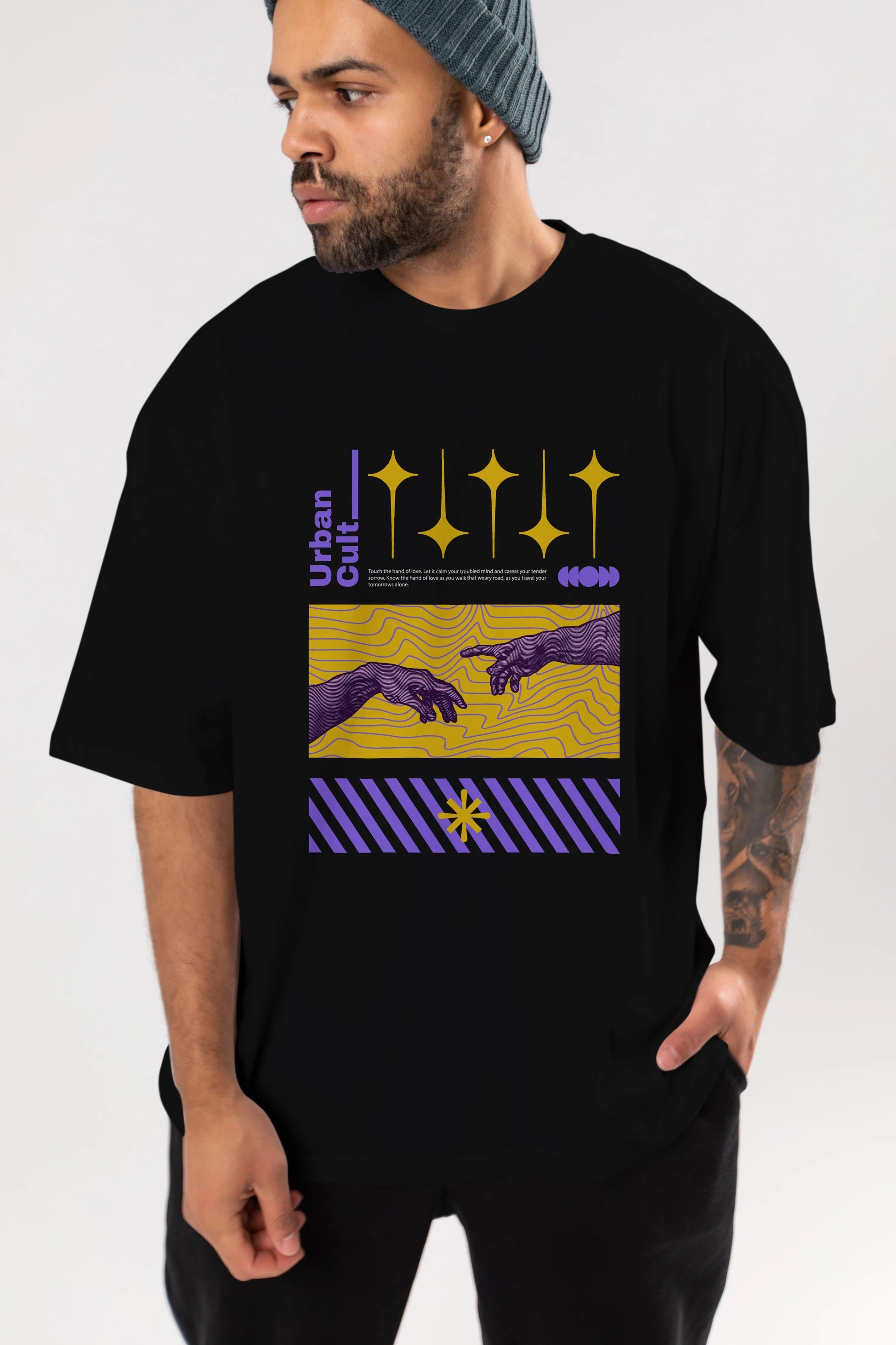 Urban Cult Ön Baskılı Oversize t-shirt Erkek Kadın Unisex