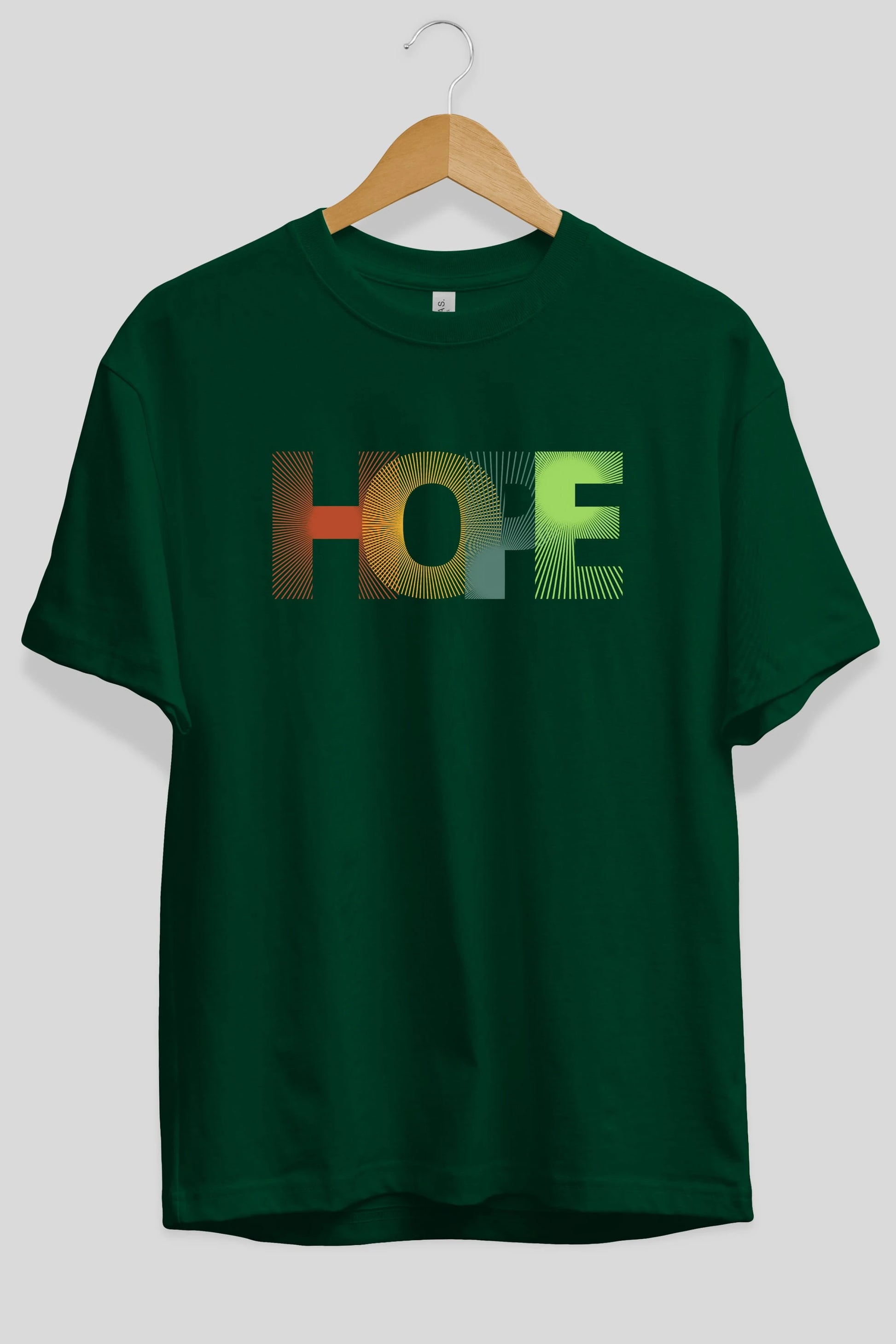 Hope Ön Baskılı Oversize t-shirt Erkek Kadın Unisex