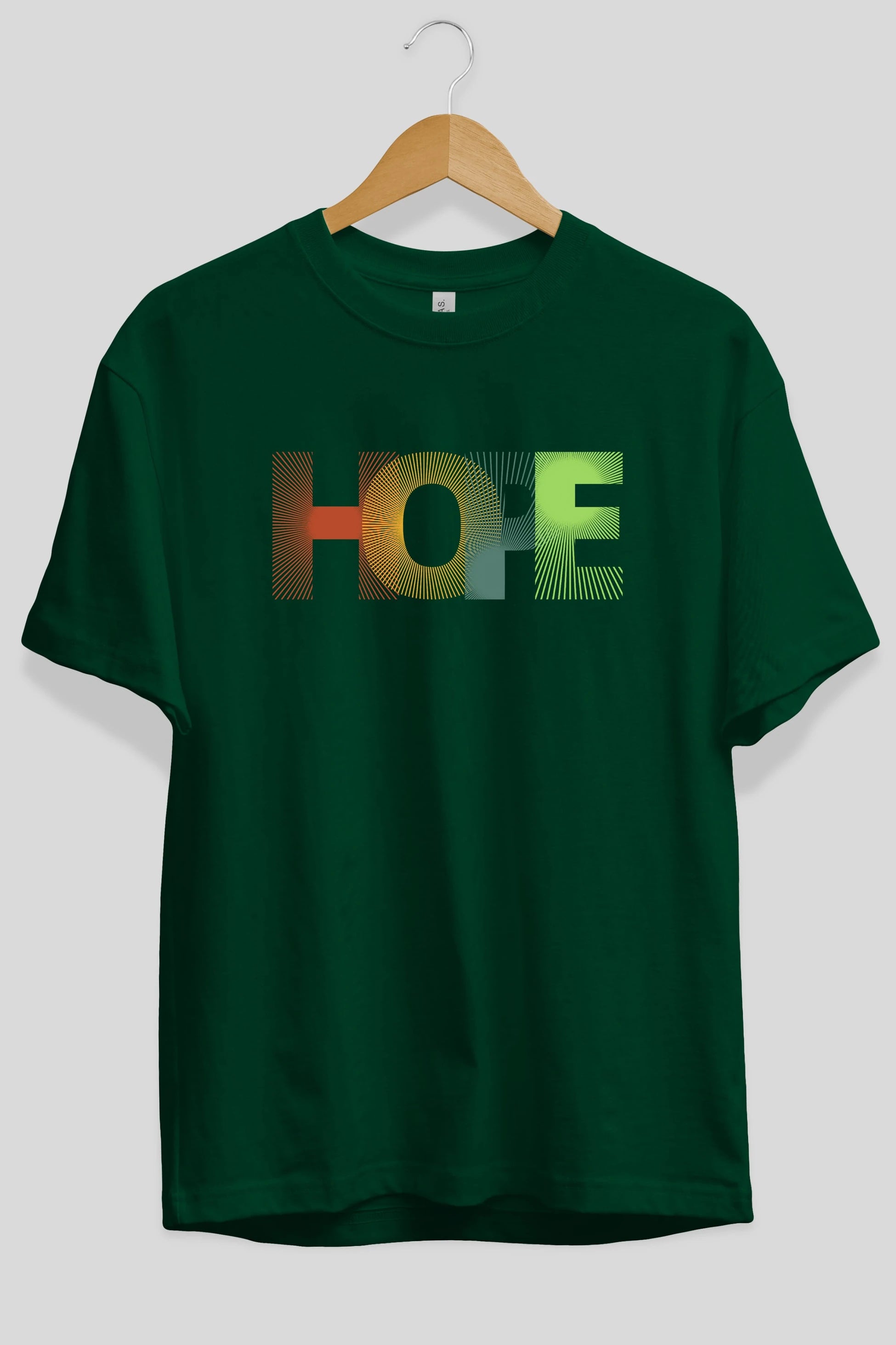 Hope Ön Baskılı Oversize t-shirt Erkek Kadın Unisex