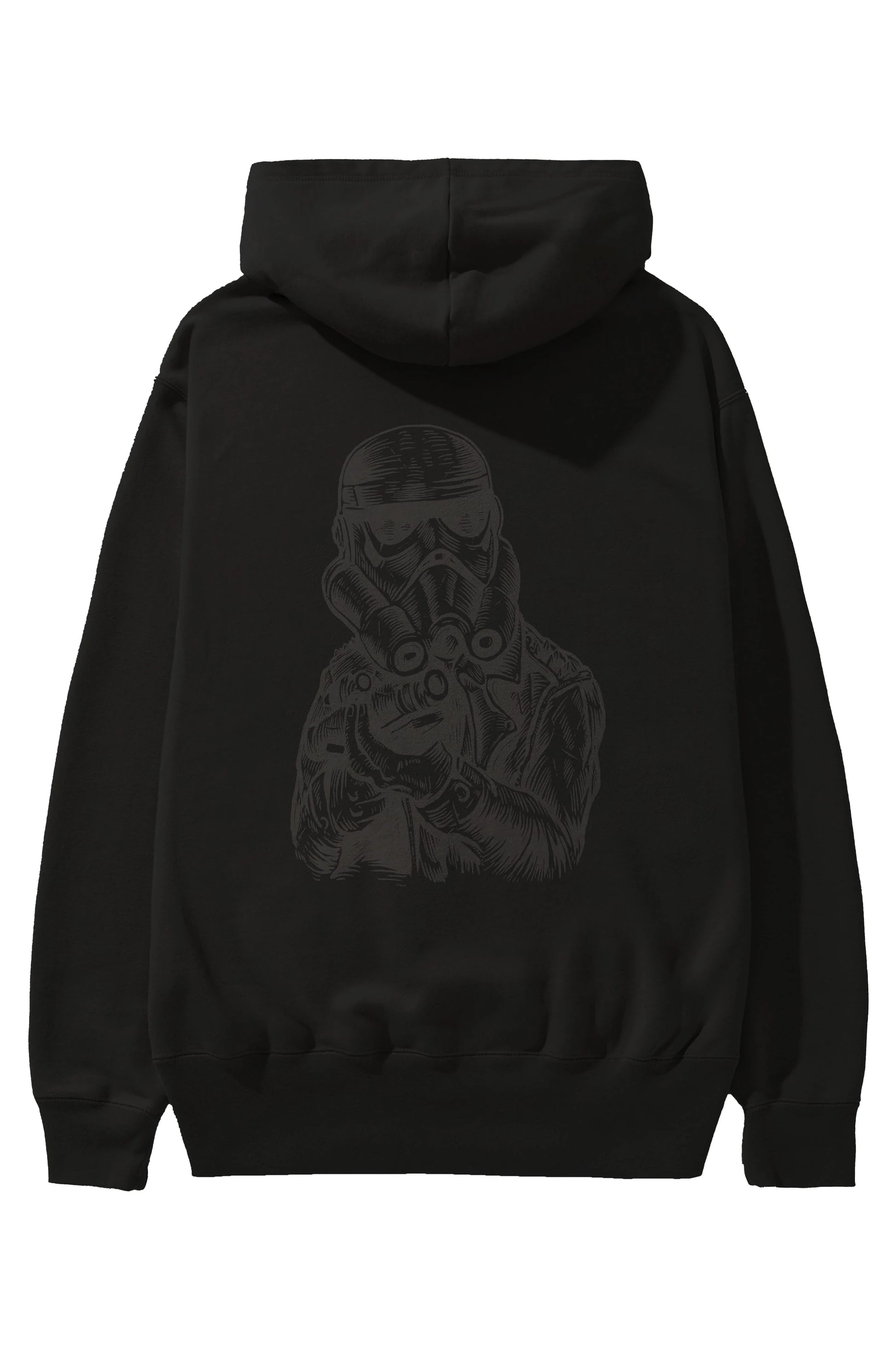 Punktrooper Arka Baskılı Hoodie Oversize Kapüşonlu Sweatshirt Erkek Kadın Unisex