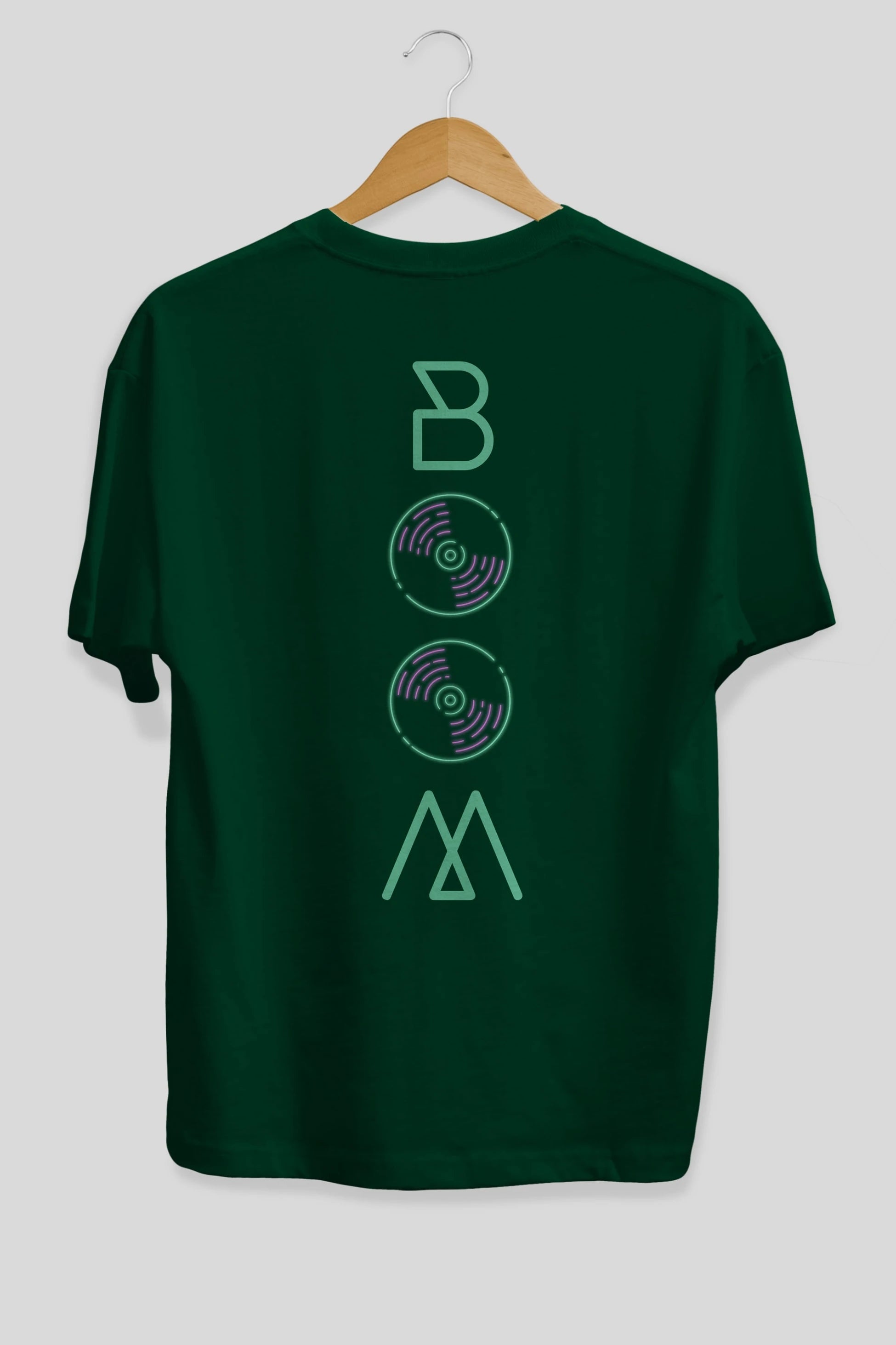 Boom Arka Baskılı Oversize t-shirt Erkek Kadın Unisex