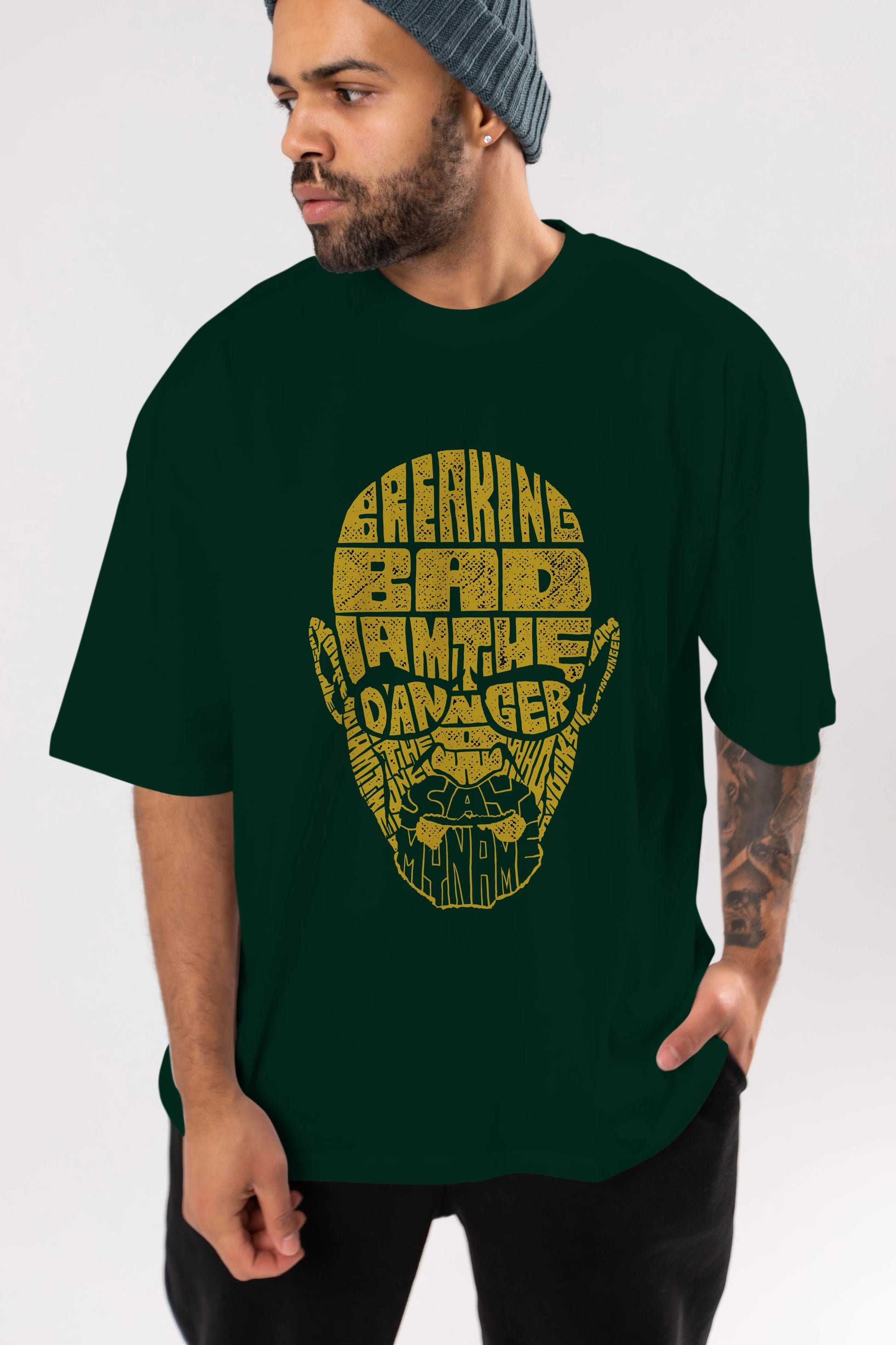 Breaking Bad Ön Baskılı Oversize t-shirt %100 pamuk Erkek Kadın Unisex