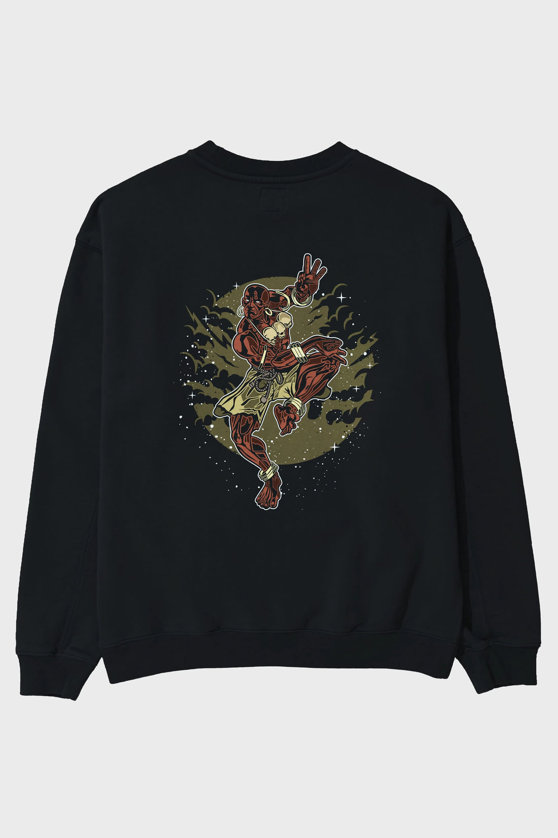 DHALSIM Arka Baskılı Oversize Sweatshirt Erkek Kadın Unisex