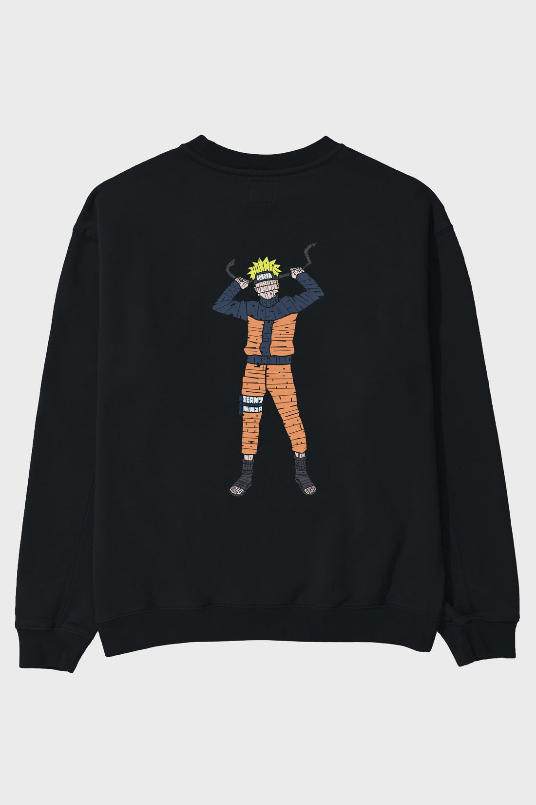 Naruto Arka Baskılı Oversize Sweatshirt Erkek Kadın Unisex
