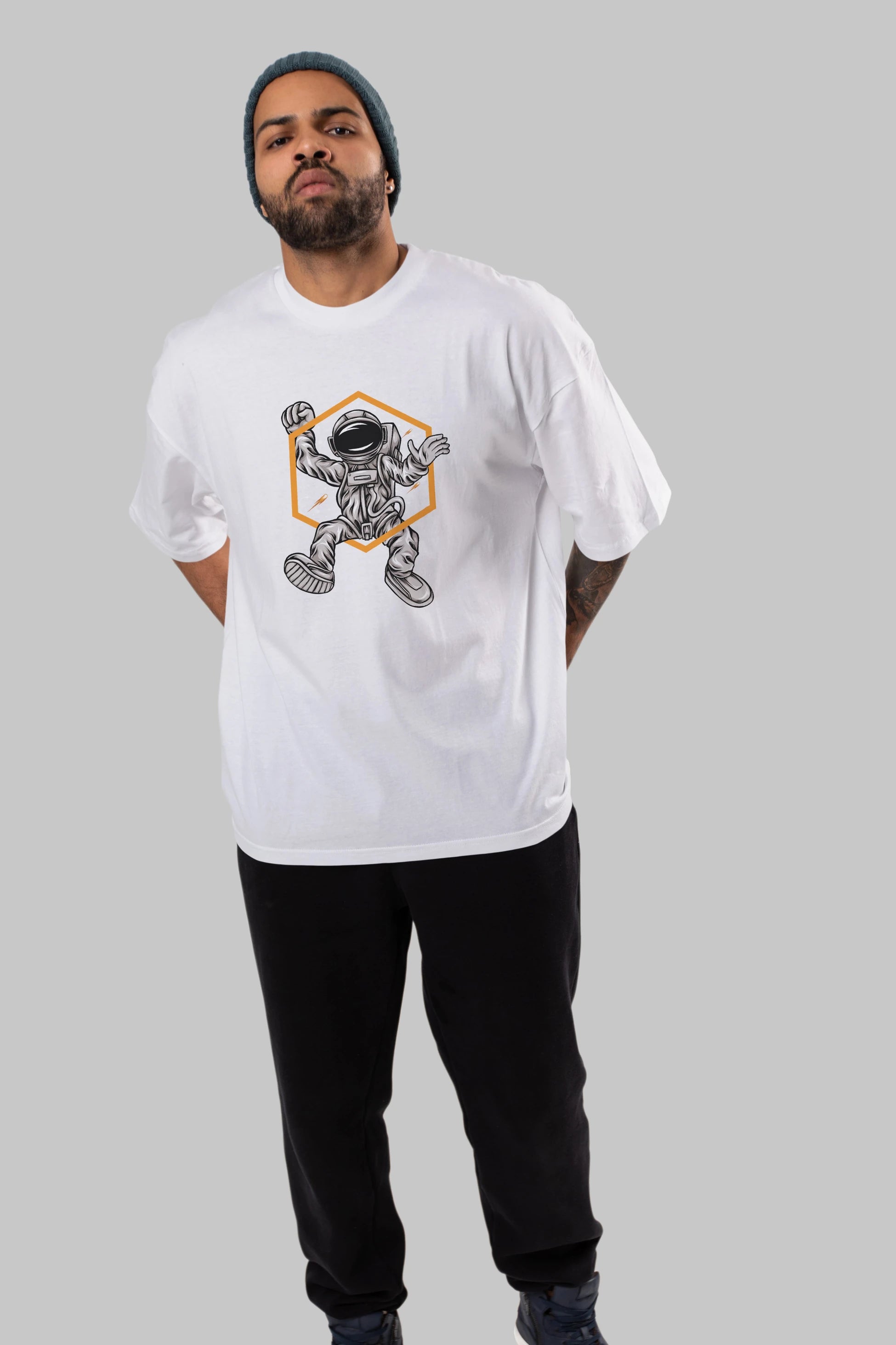 Astrofun Ön Baskılı Oversize t-shirt Erkek Kadın Unisex