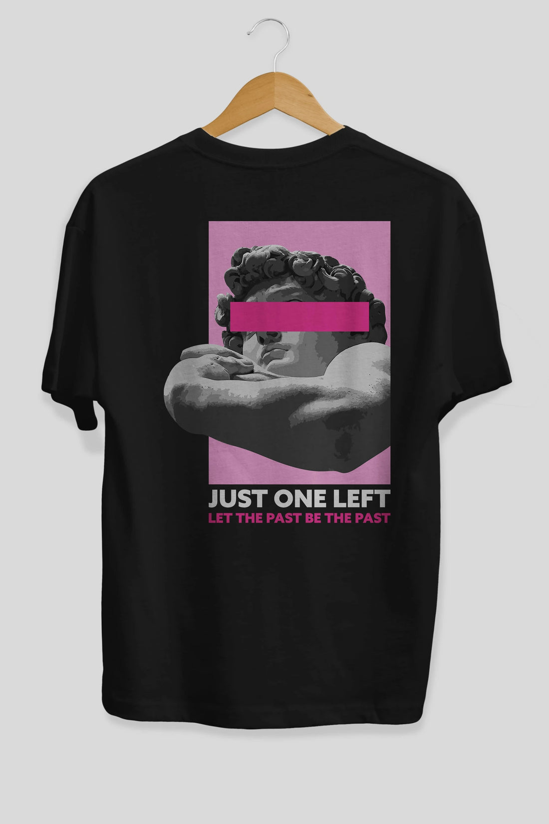 Just One Left Arka Baskılı Oversize t-shirt Erkek Kadın Unisex