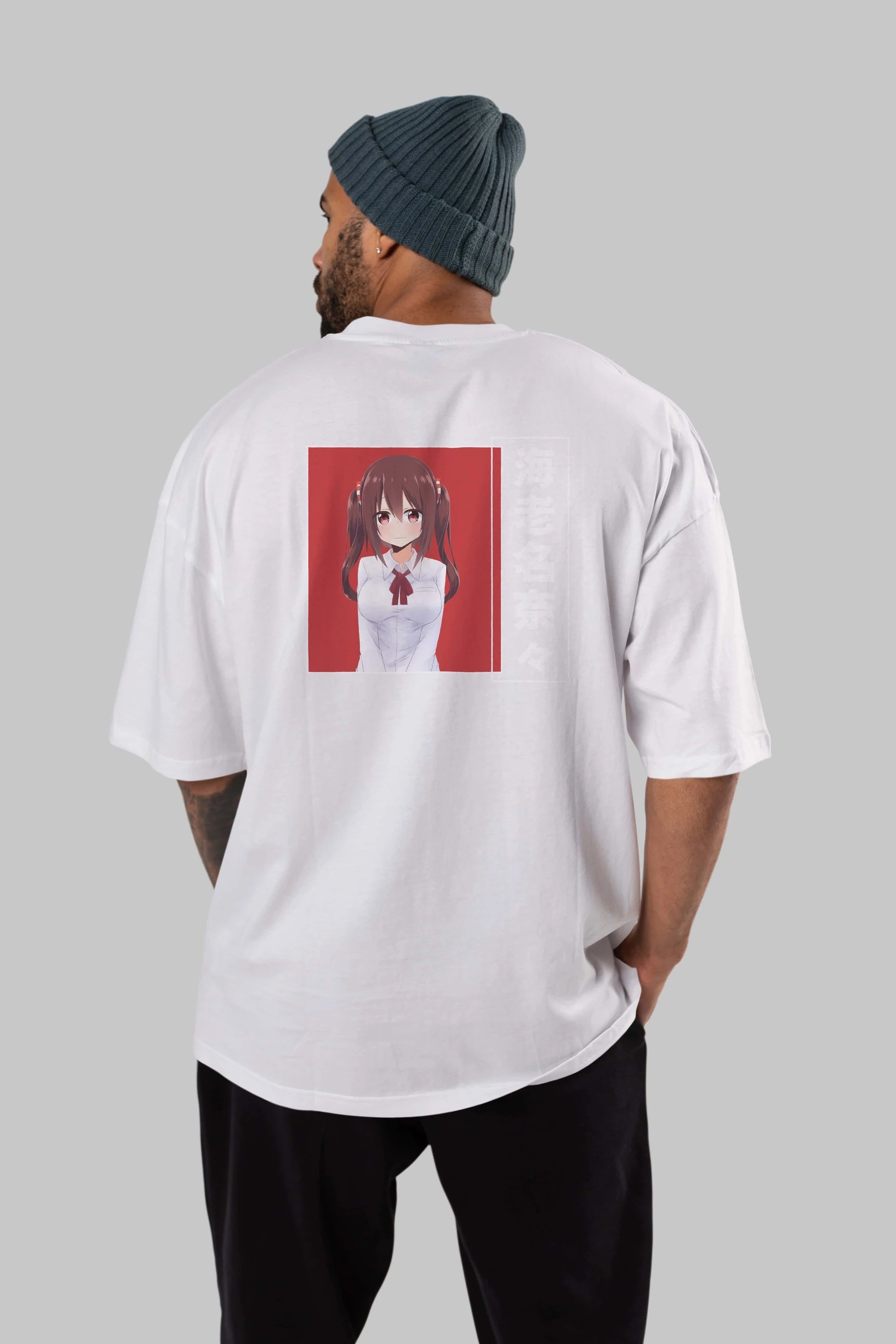 Nana Ebina 1 Anime Arka Baskılı Oversize t-shirt Erkek Kadın Unisex