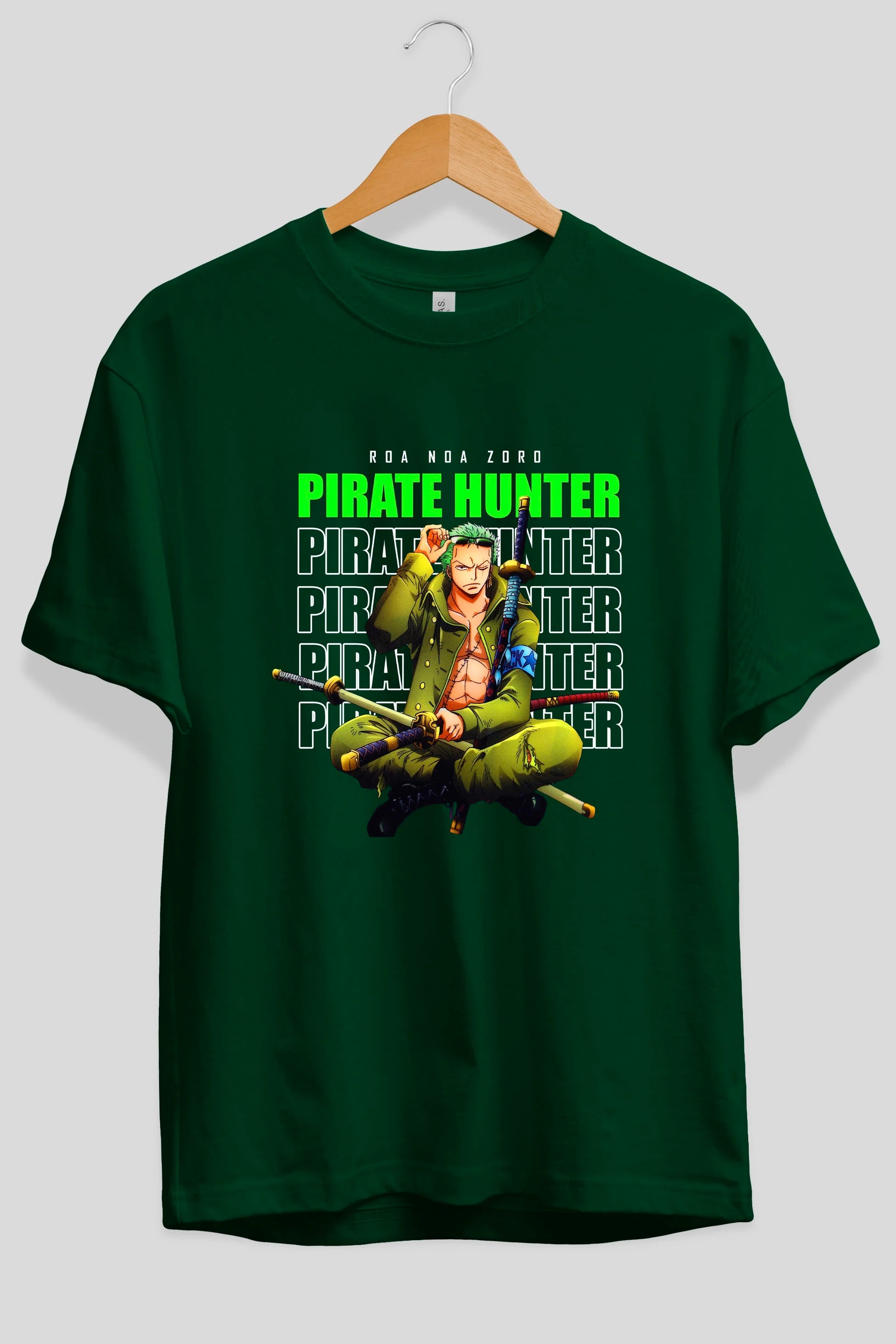 Roronoa Zoro 4 Anime Ön Baskılı Oversize t-shirt Erkek Kadın Unisex