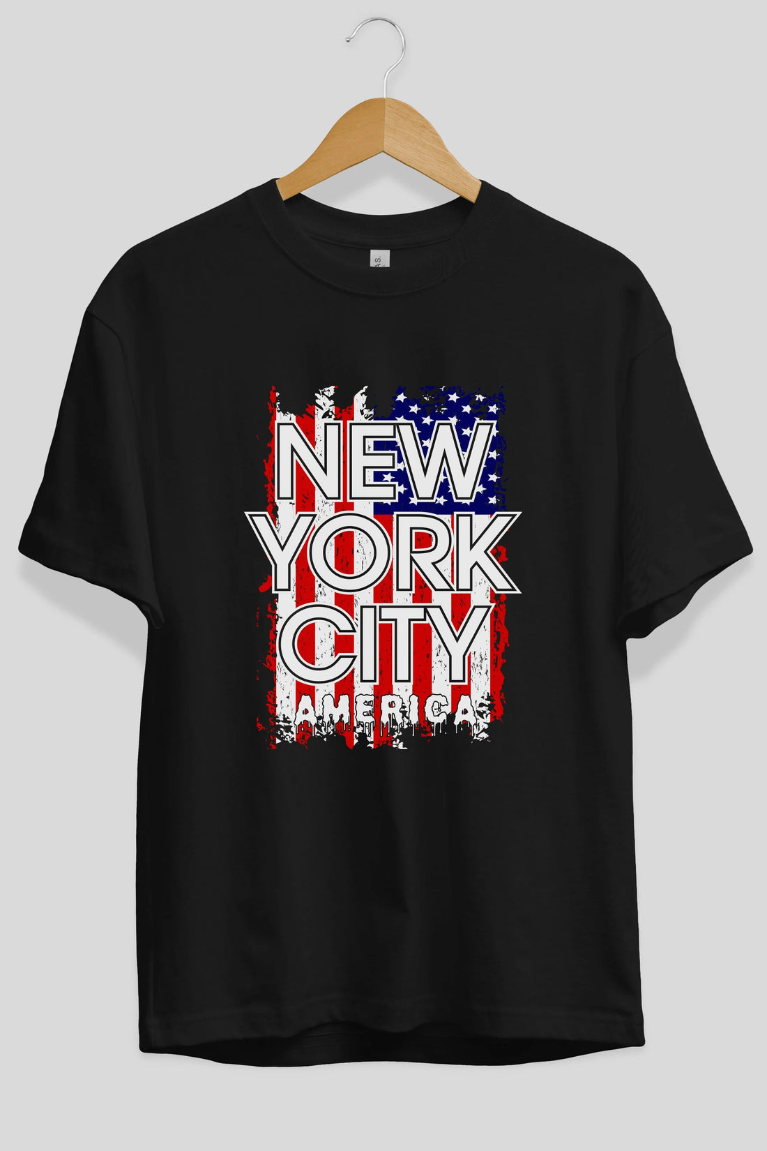 New York City 2 Ön Baskılı Oversize t-shirt Erkek Kadın Unisex
