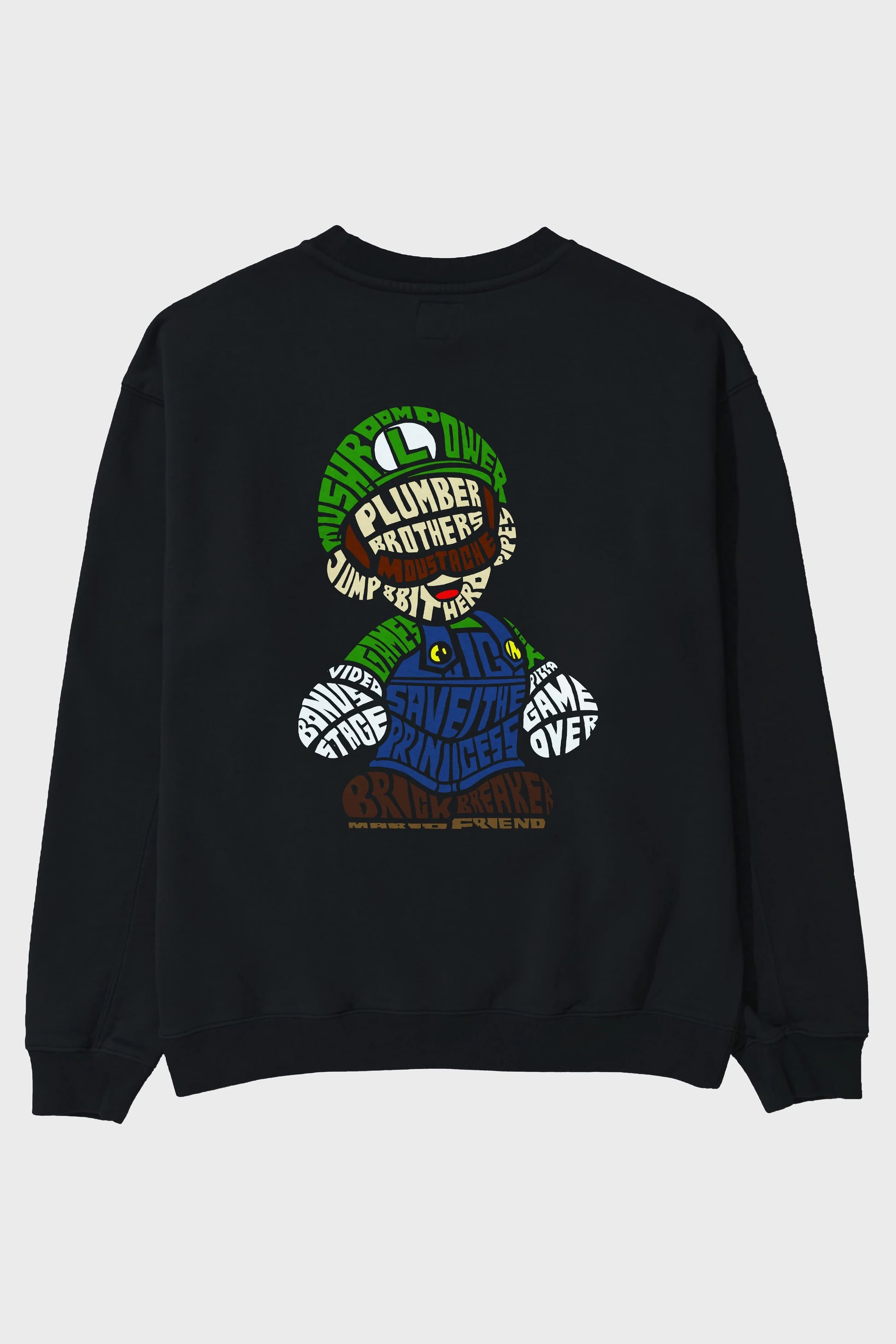 Plumber Brothers Arka Baskılı Oversize Sweatshirt Erkek Kadın Unisex