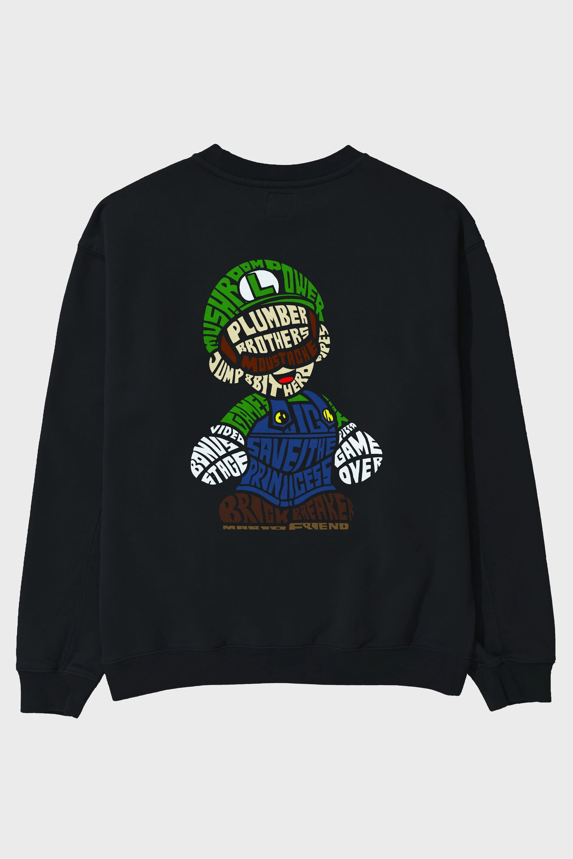 Plumber Brothers Arka Baskılı Oversize Sweatshirt Erkek Kadın Unisex