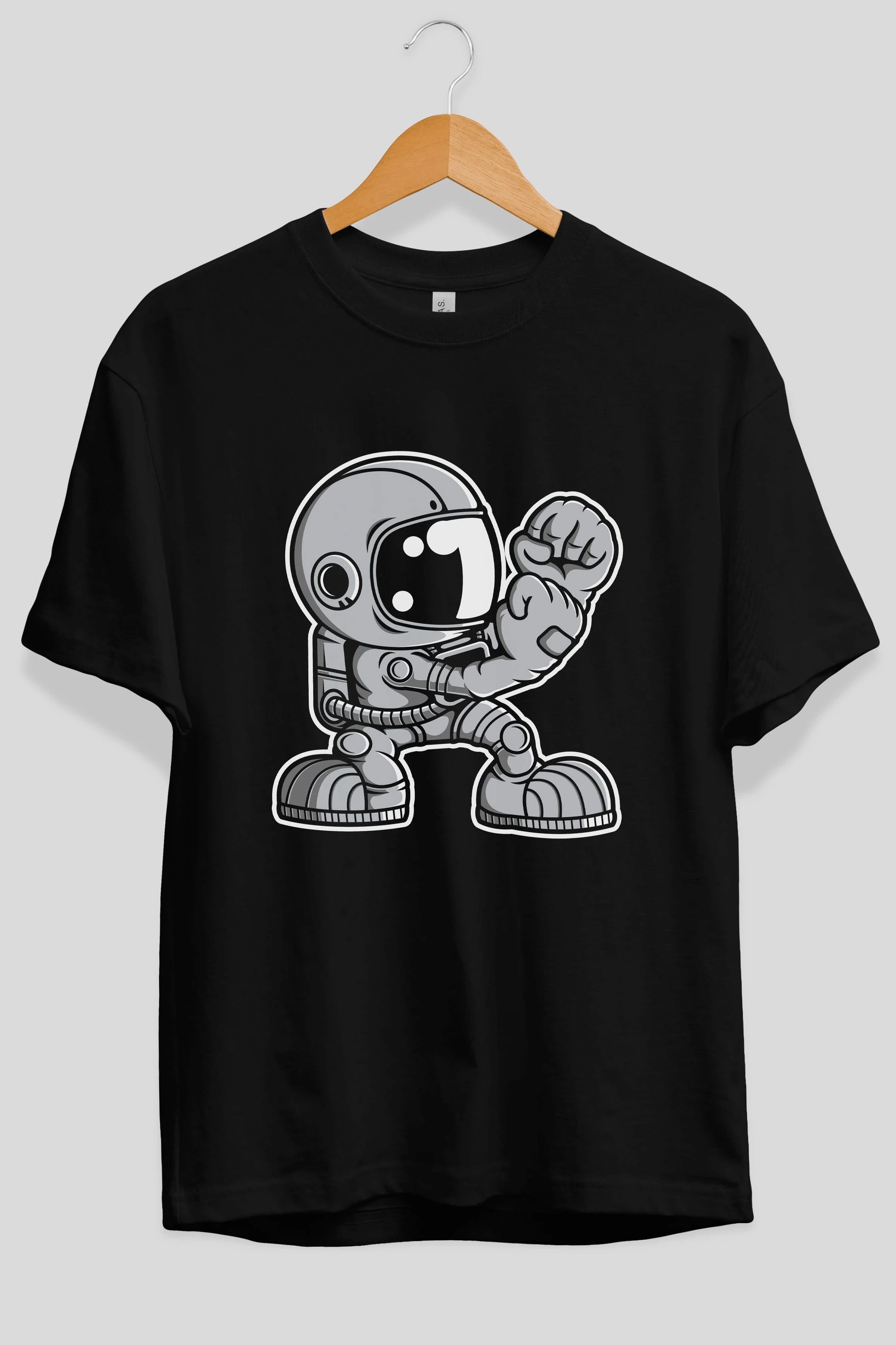 Astronaut Fighting Irish Ön Baskılı Oversize t-shirt Erkek Kadın Unisex