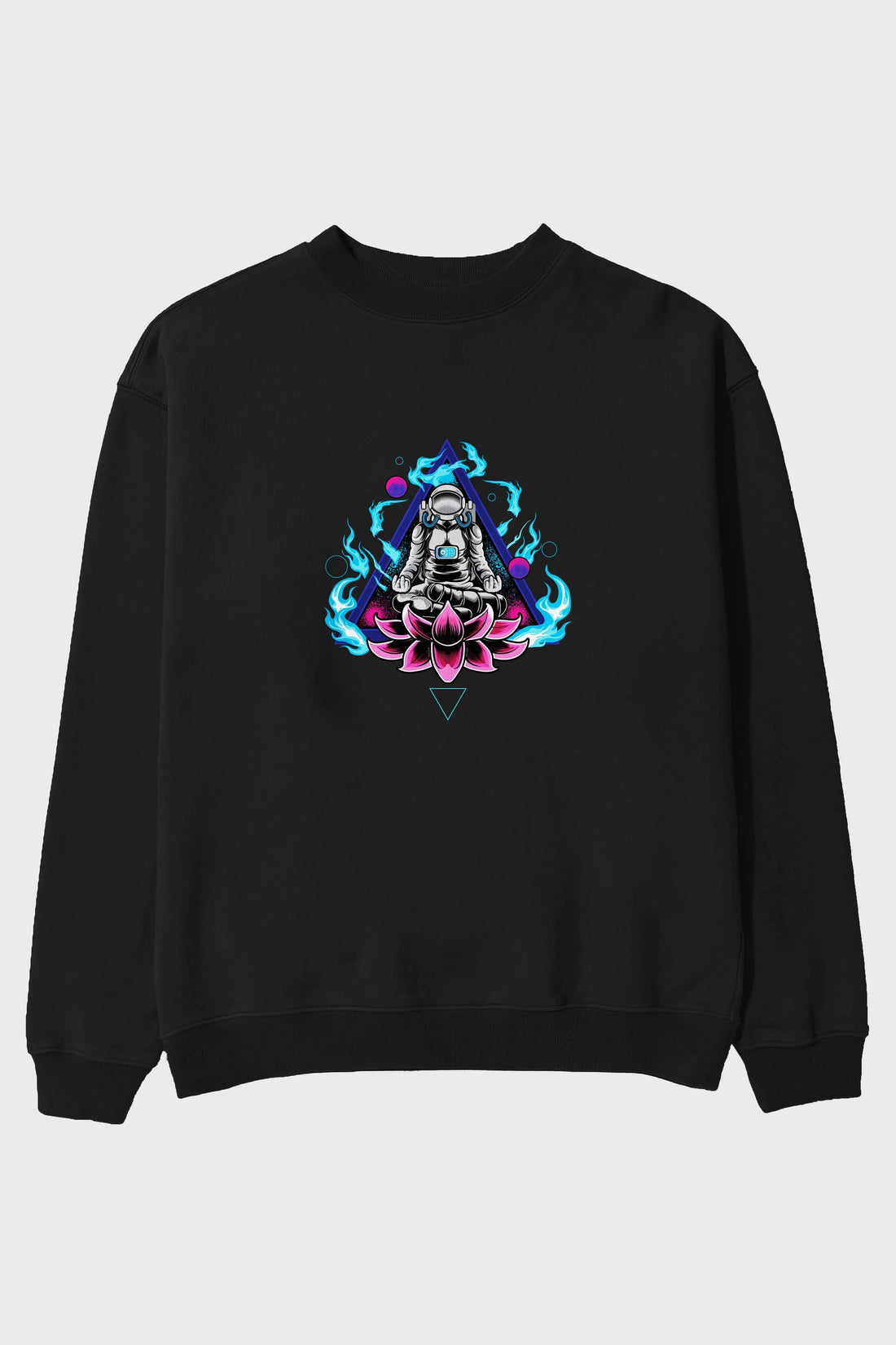 Astronaut Meditation (2) Ön Baskılı Oversize Sweatshirt Erkek Kadın Unisex