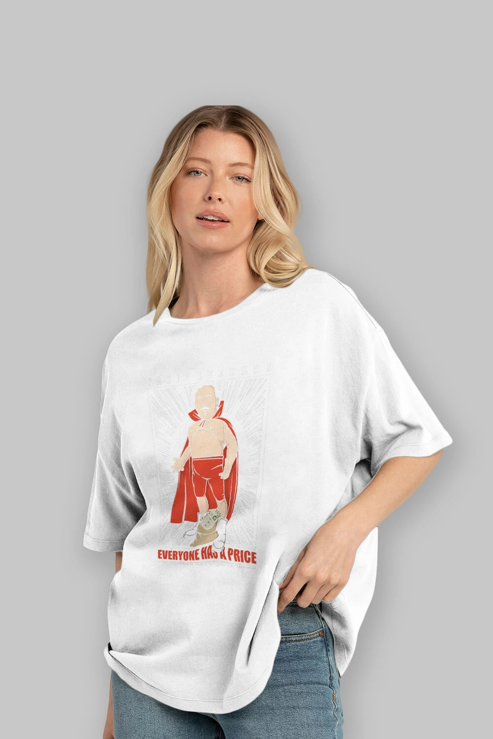 Pablo Escobar Luchador Ön Baskılı Oversize t-shirt Erkek Kadın Unisex %100 Pamuk tişort
