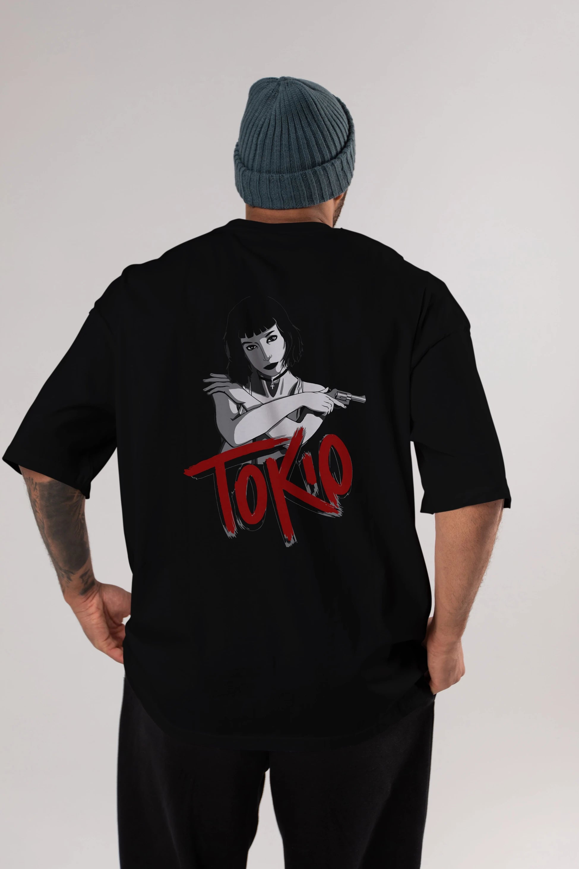 La Casa De Papel (10) Arka Baskılı Oversize t-shirt Erkek Kadın Unisex %100 Pamuk Bisiklet Yaka tişort