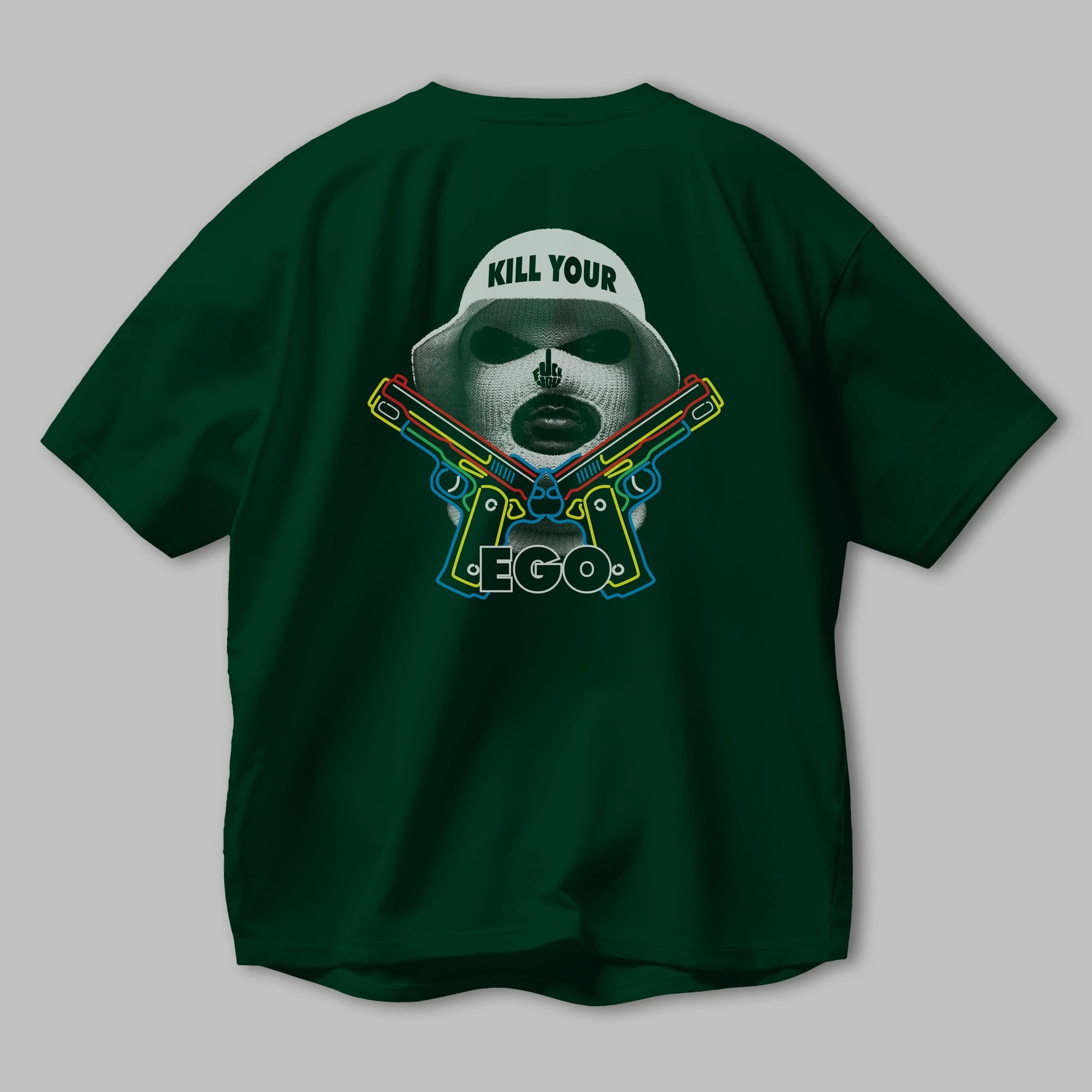 Kill Your Ego Arka Baskılı Oversize t-shirt Erkek Kadın Unisex