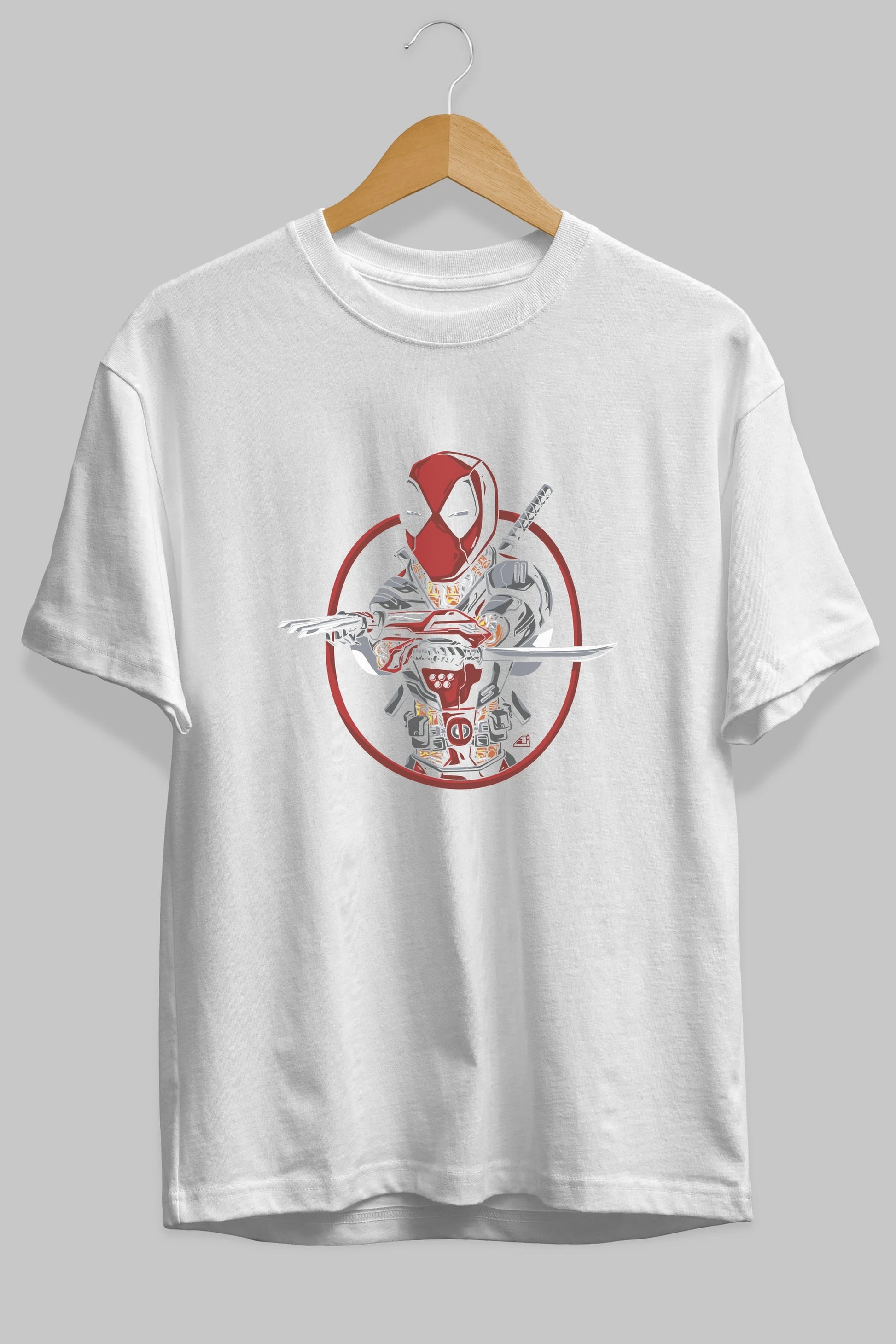 Deadpool (5) Ön Baskılı Oversize t-shirt Erkek Kadın Unisex %100 Pamuk Bisiklet Yaka tişort