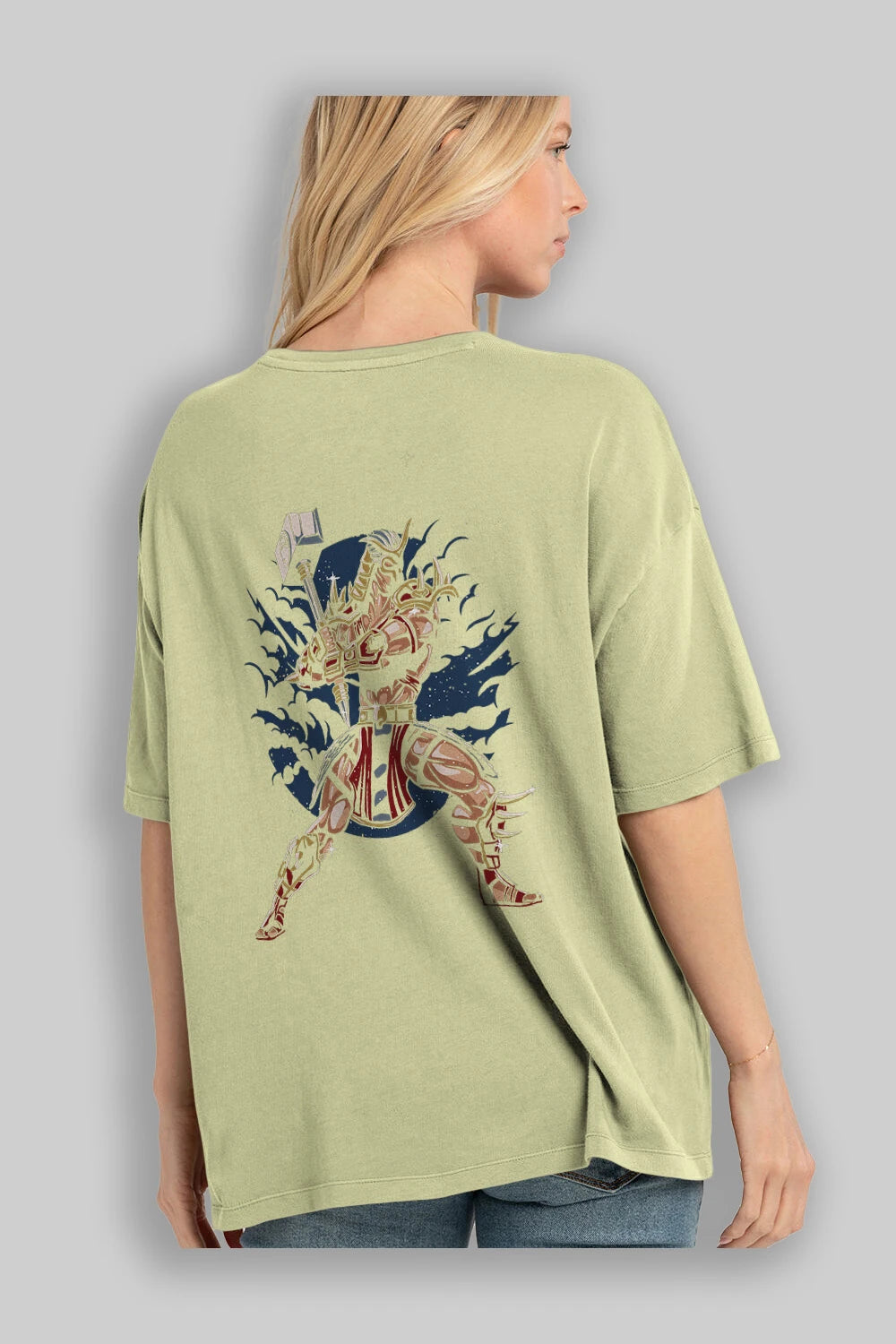 Emperor Arka Baskılı Oversize t-shirt Erkek Kadın Unisex %100 Pamuk