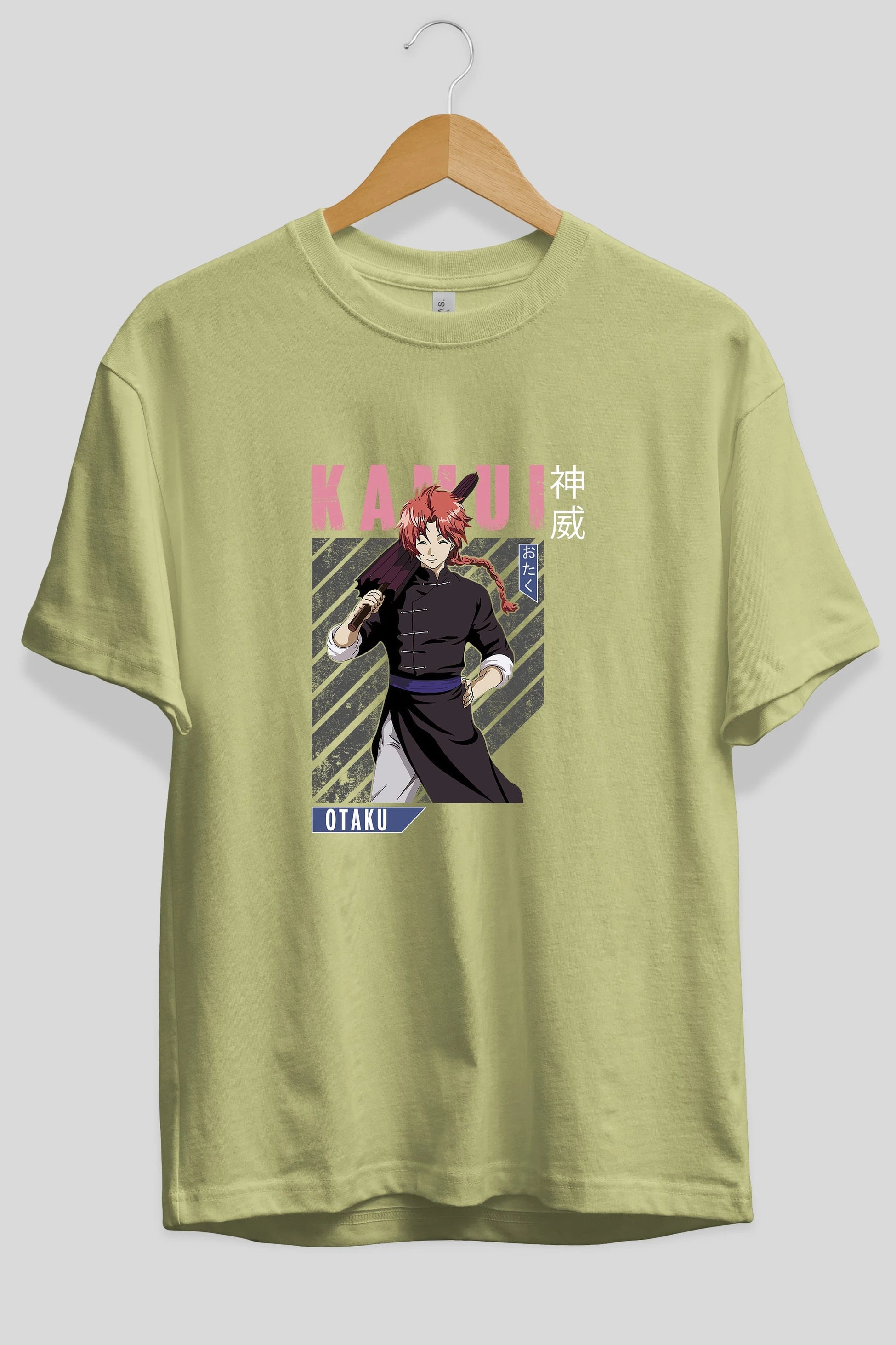 Kamui GINTAMA 1 Anime Ön Baskılı Oversize t-shirt %100 pamuk Erkek Kadın Unisex