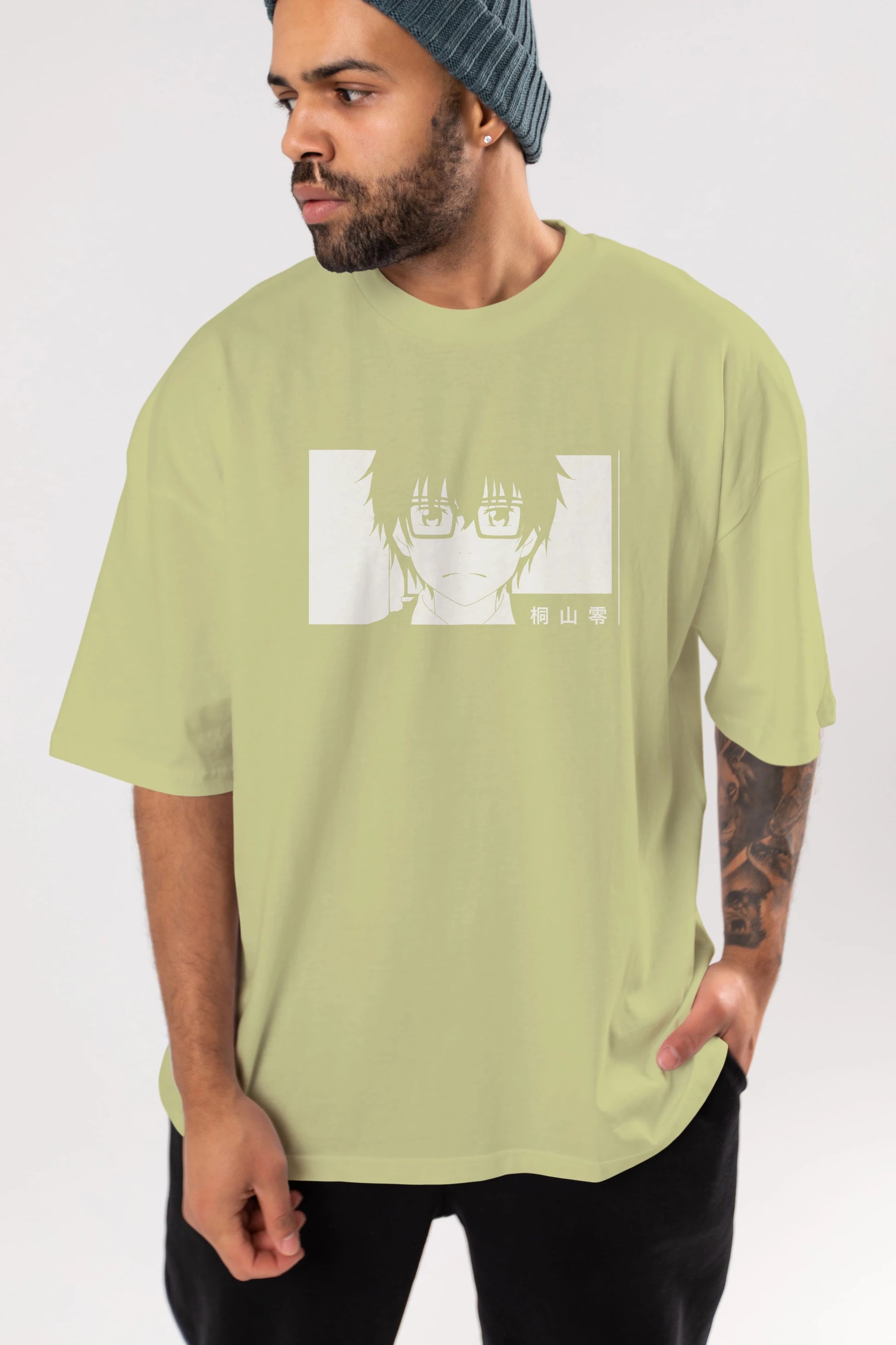 Rei Kiriyama 3 Anime Ön Baskılı Oversize t-shirt %100 pamuk Erkek Kadın Unisex