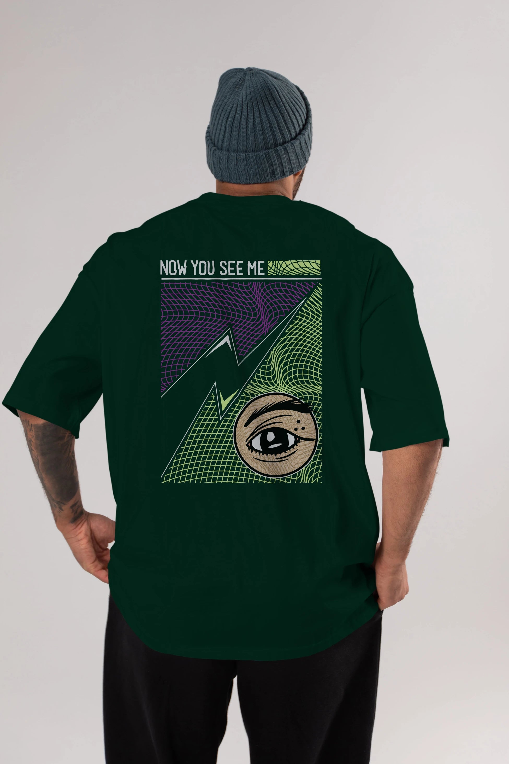 Now You See Me Arka Baskılı Oversize t-shirt Erkek Kadın Unisex