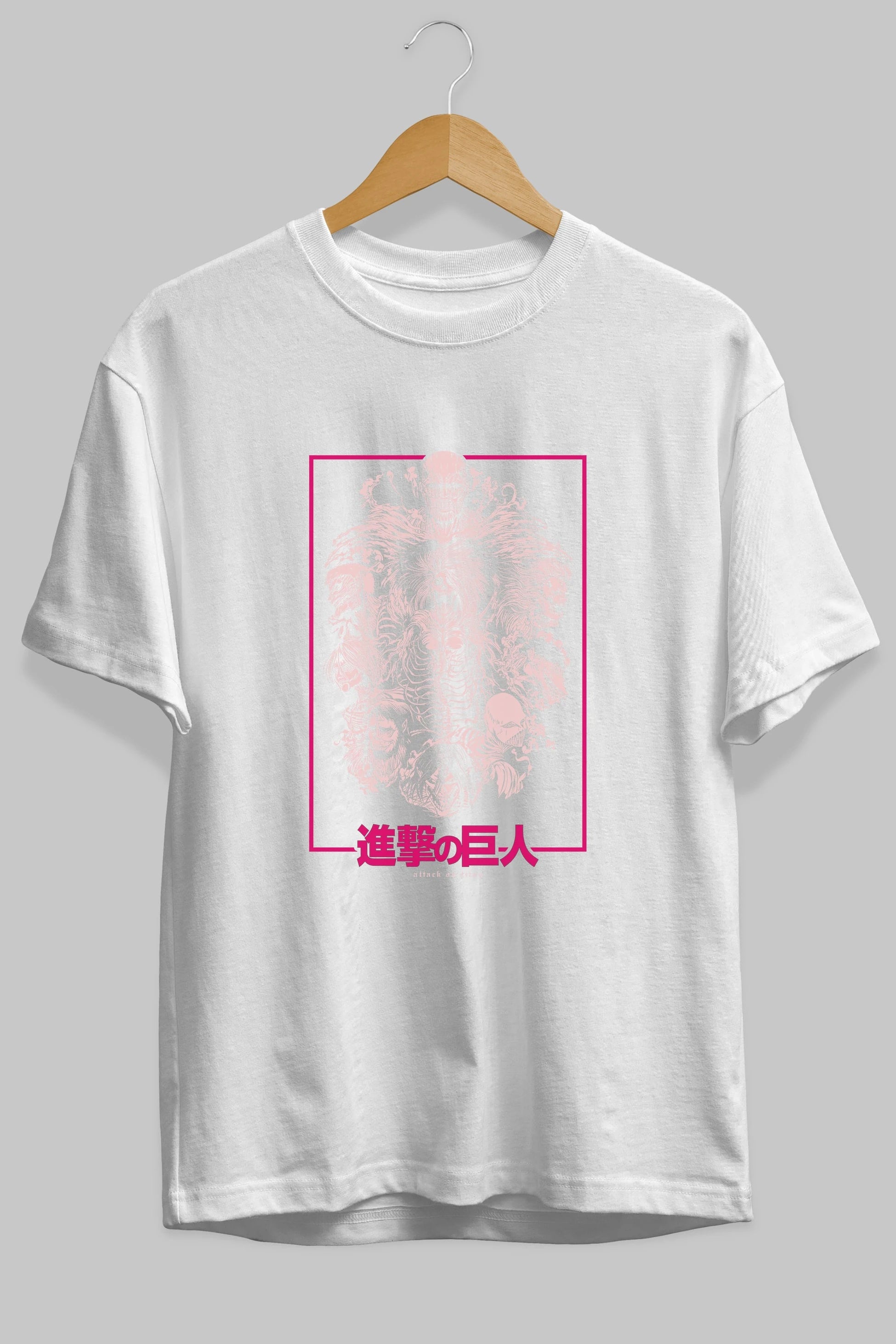 ATTACK ON TITANS Anime Ön Baskılı Oversize t-shirt %100 pamuk Erkek Kadın Unisex