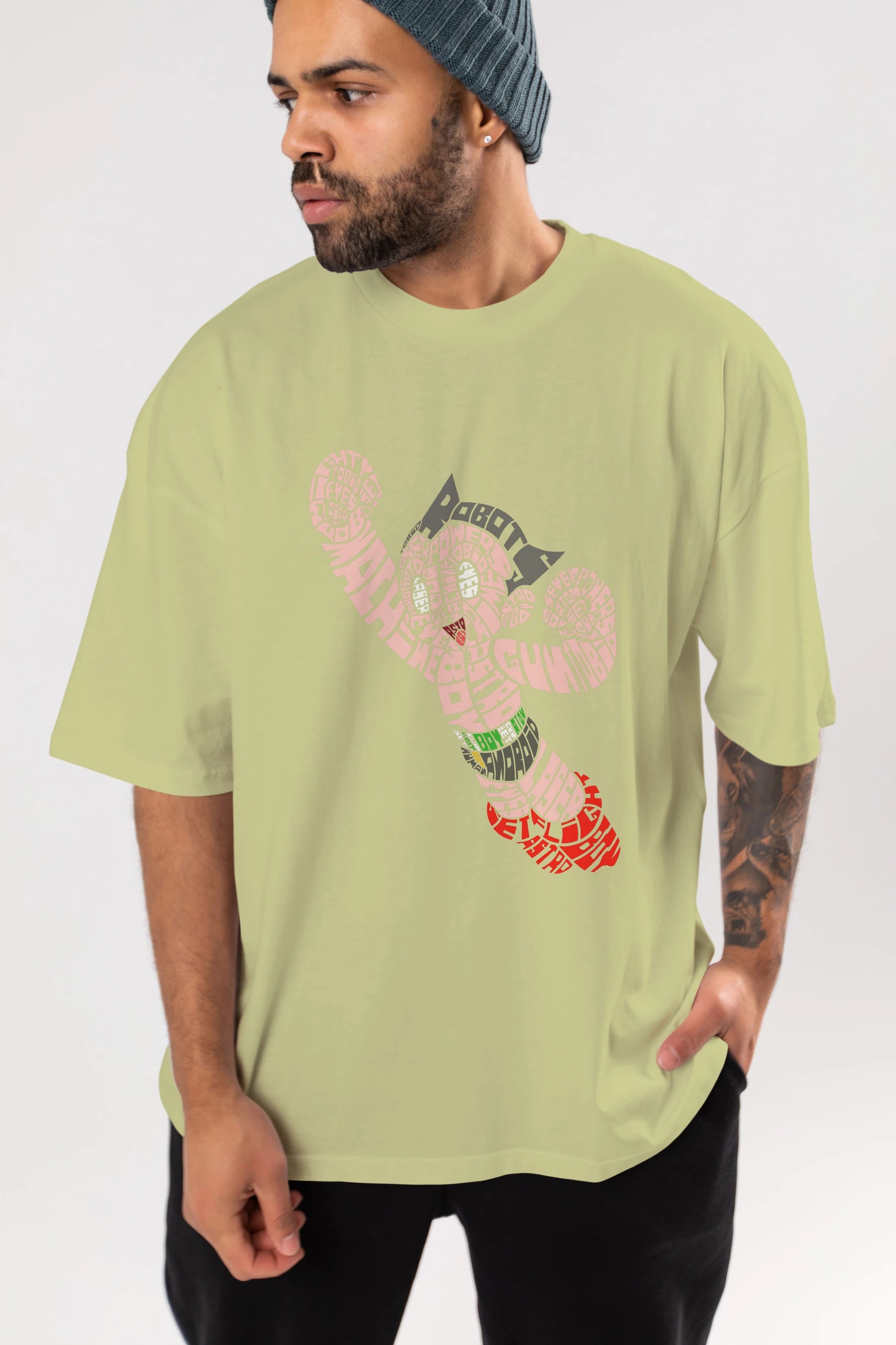 Astroboy Ön Baskılı Oversize t-shirt %100 pamuk Erkek Kadın Unisex