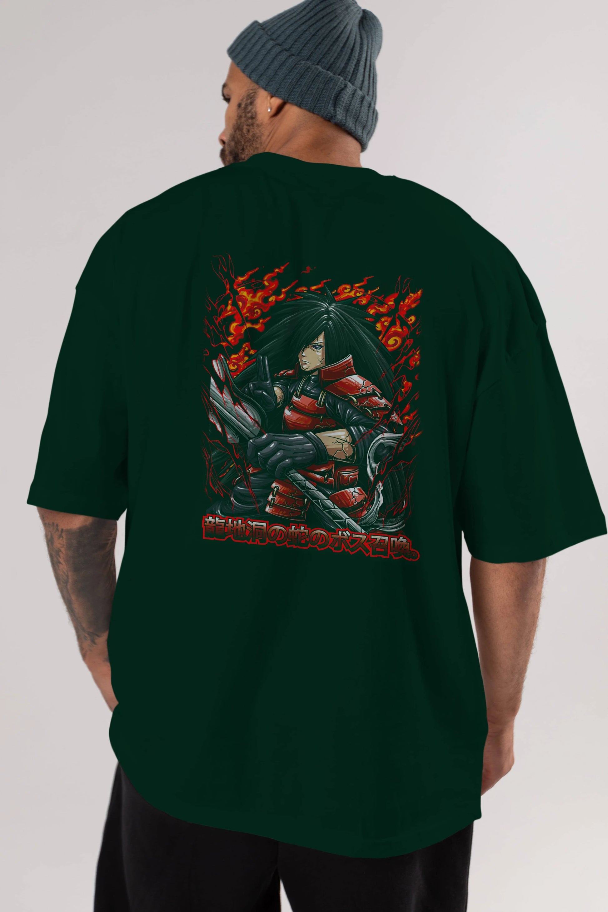 NARUTO (12) Anime Arka Baskılı Oversize t-shirt Erkek Kadın Unisex