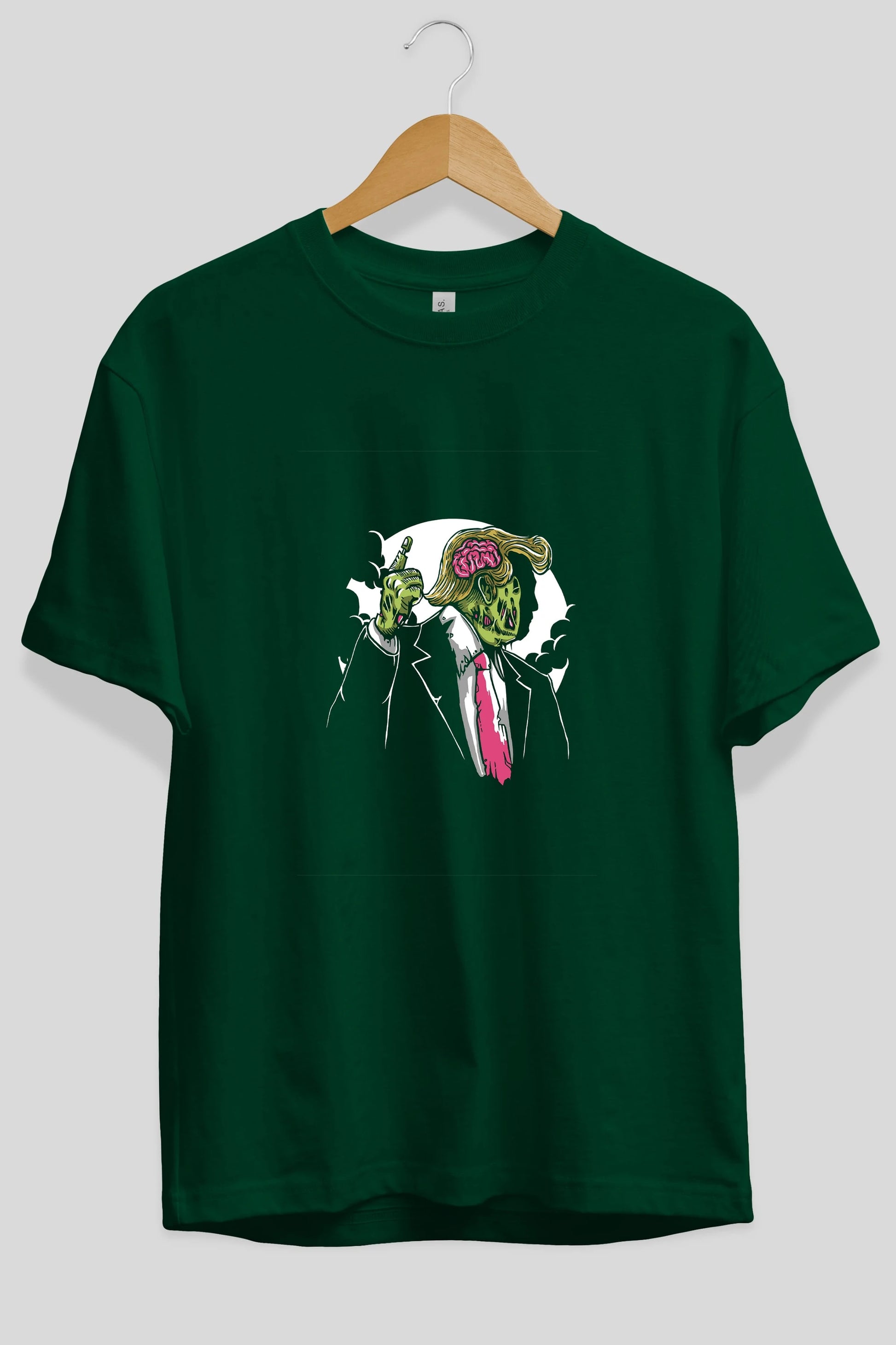 Make Zombie Great Again Ön Baskılı Oversize t-shirt Erkek Kadın Unisex %100 Pamuk tişort