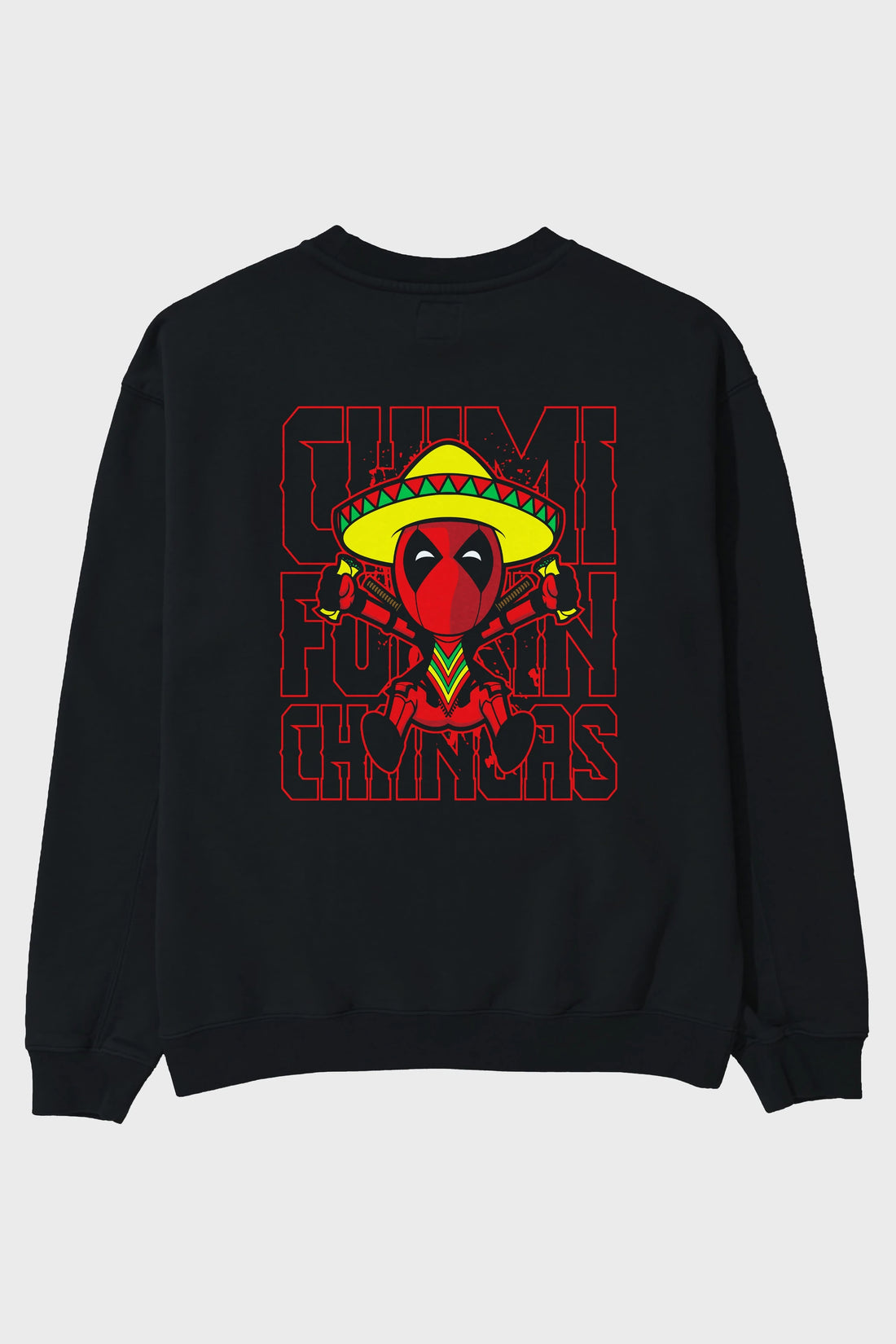 Deadpool (14) Arka Baskılı Oversize Sweatshirt Erkek Kadın Unisex