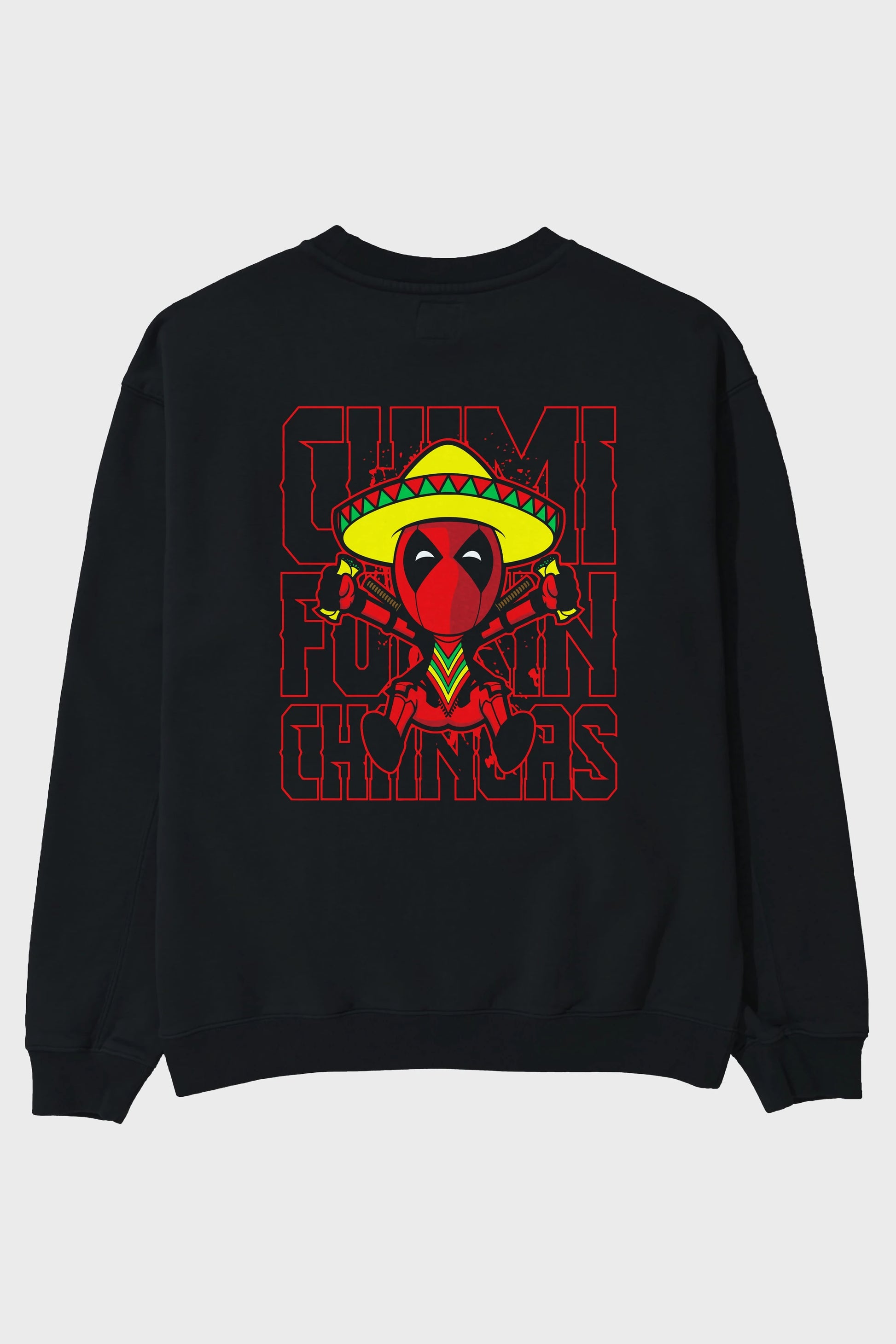 Deadpool (14) Arka Baskılı Oversize Sweatshirt Erkek Kadın Unisex