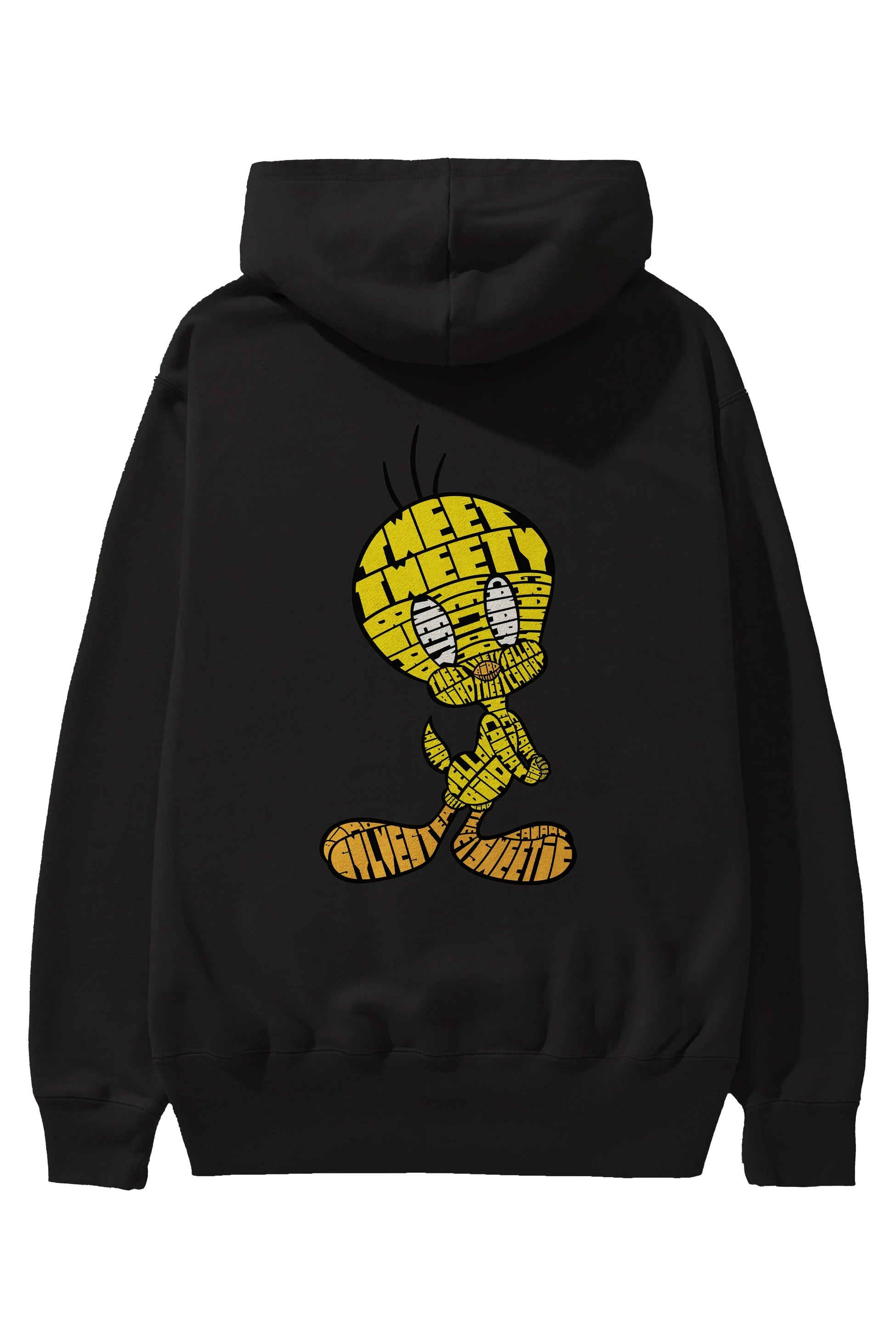 Tweety Arka Baskılı Hoodie Oversize Kapüşonlu Sweatshirt Erkek Kadın Unisex
