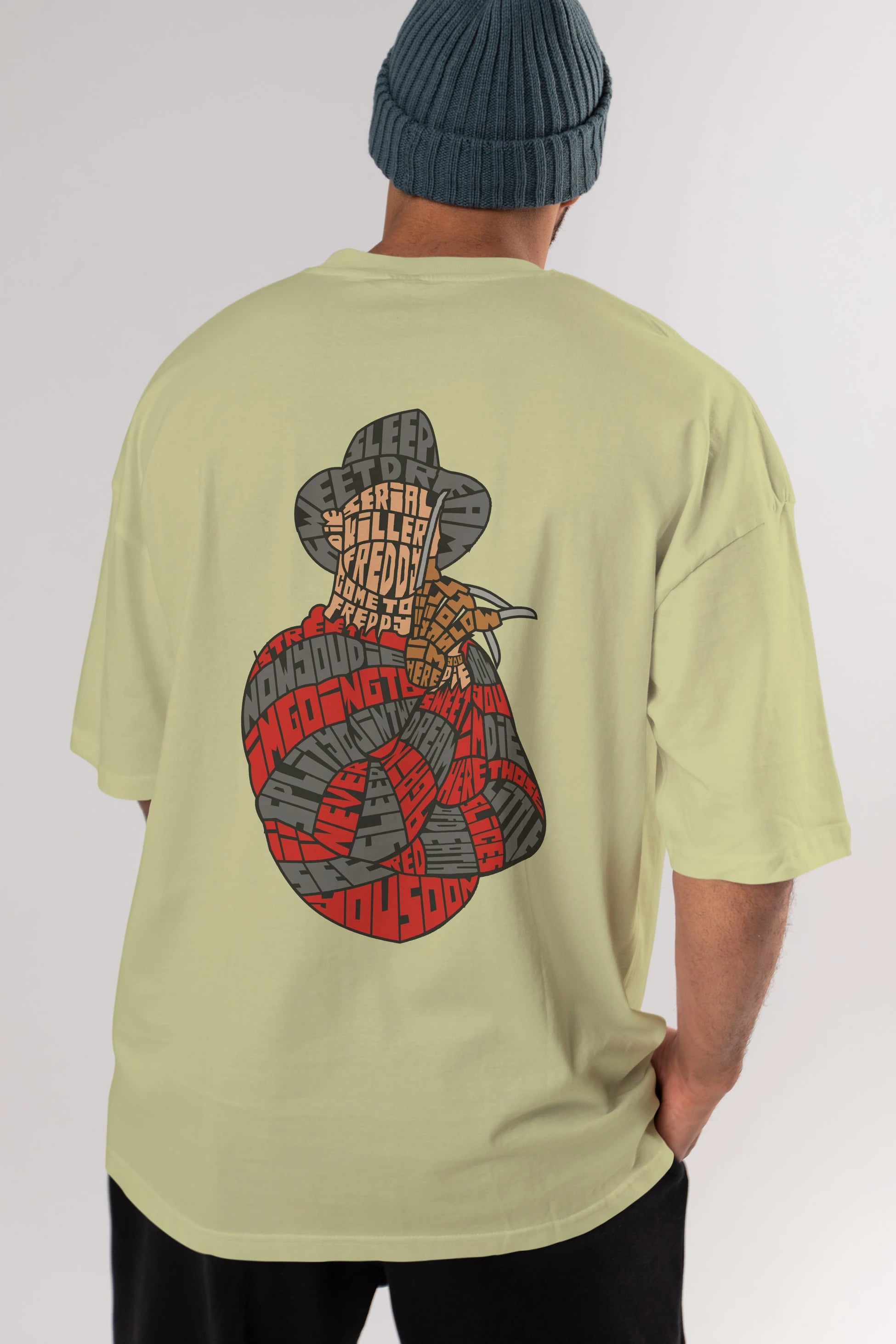 Sweet Dream Arka Baskılı Oversize t-shirt %100 pamuk Erkek Kadın Unisex